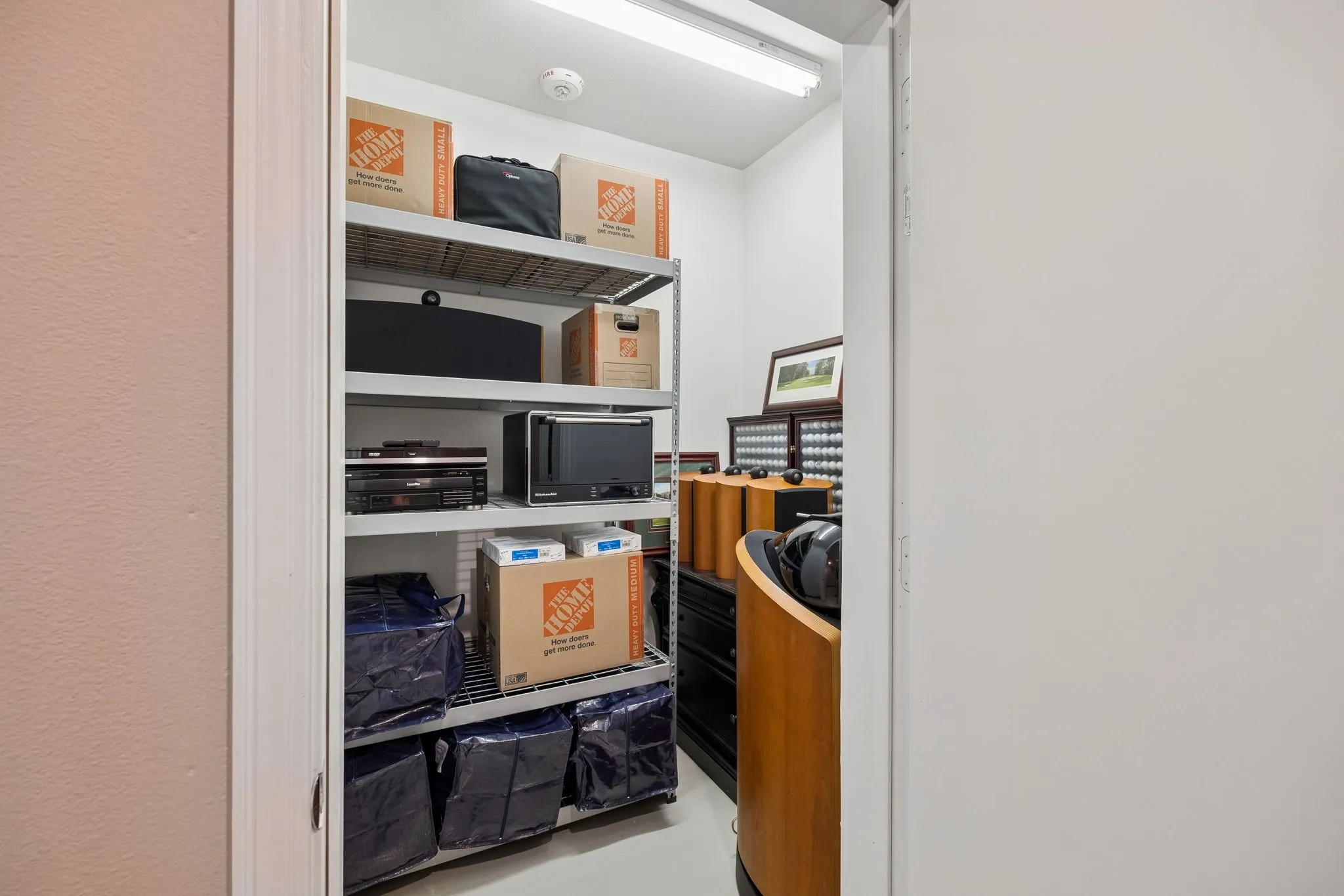 Storage inside on first floor