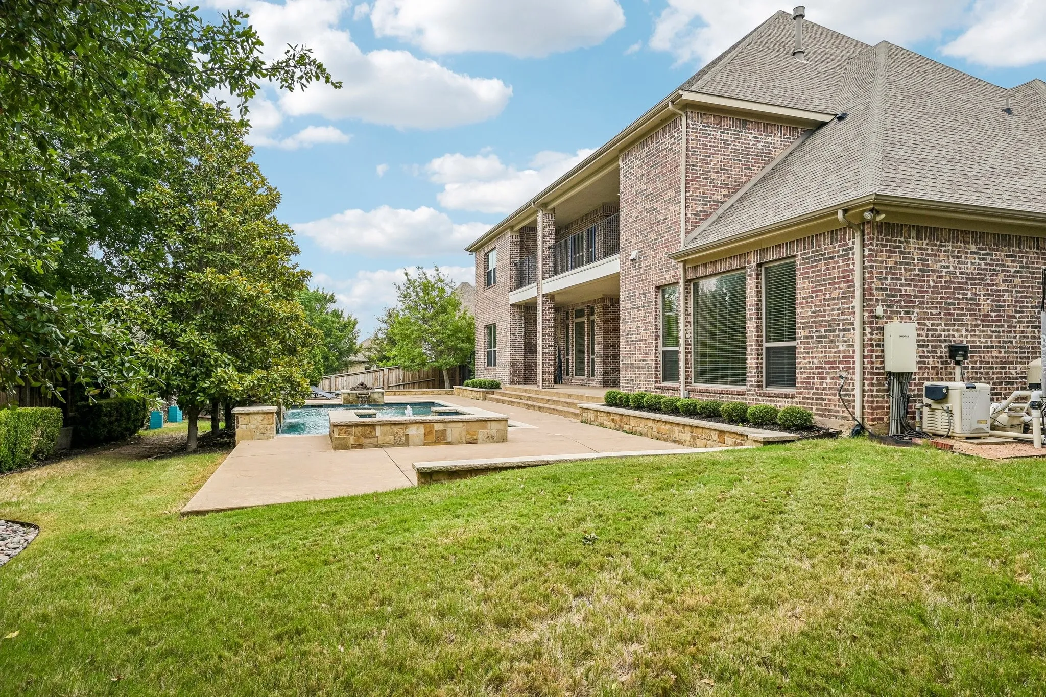 Backyard and pool