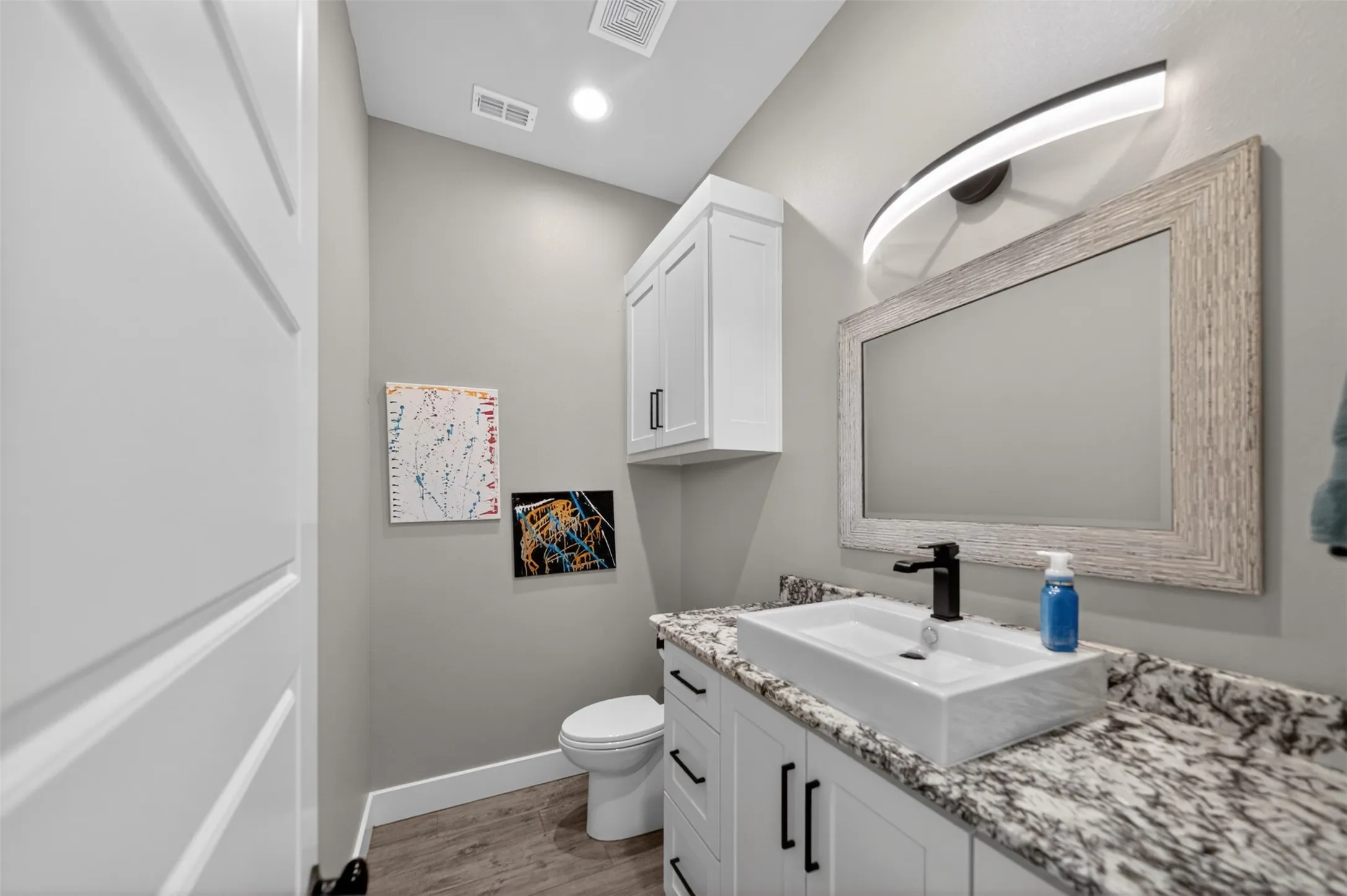 1/2 Bath off garage hall