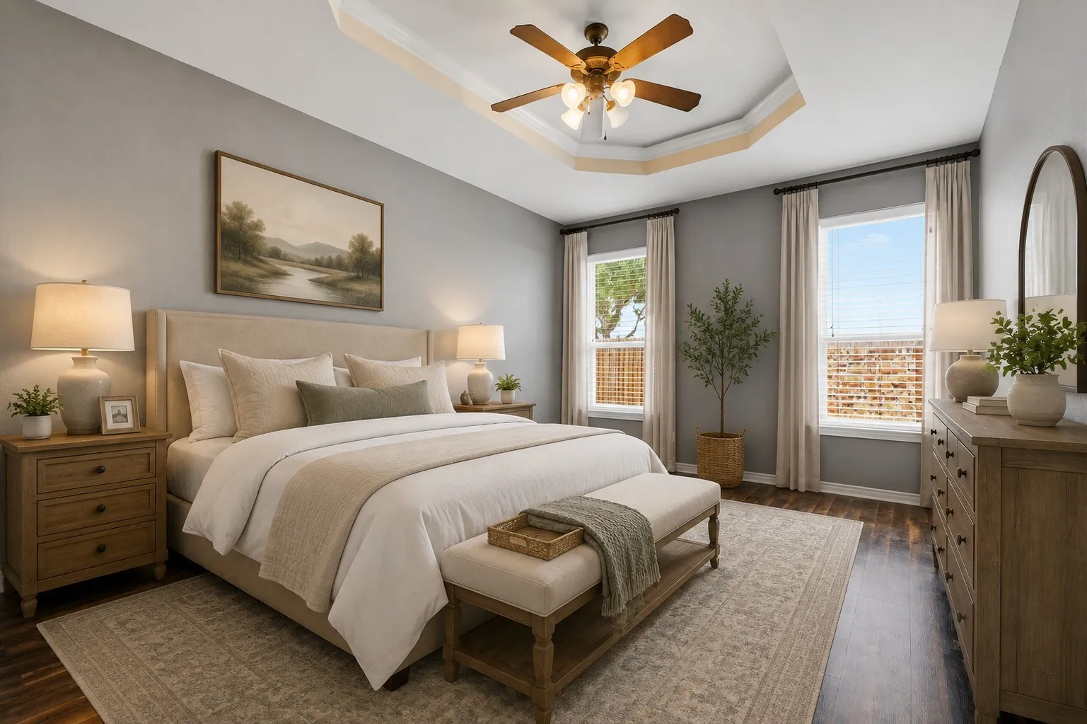 AI picture adding furniture digitally
