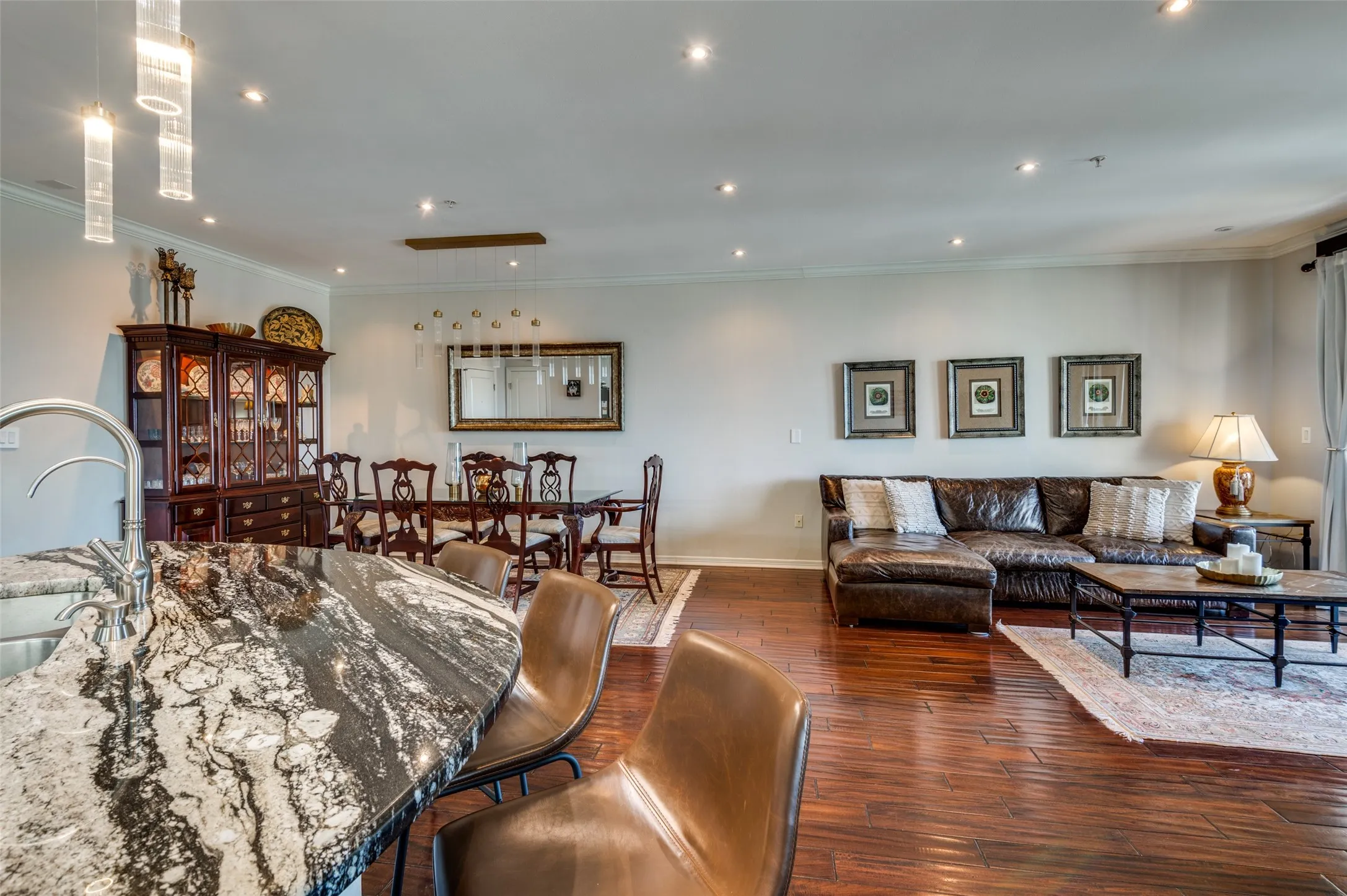 Open floor plan is perfect for entertaining