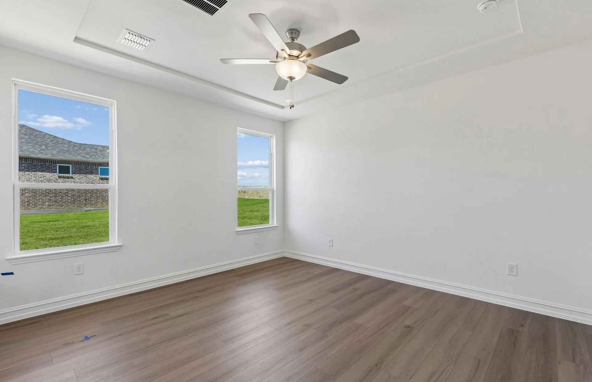 Primary suite with tray ceiling