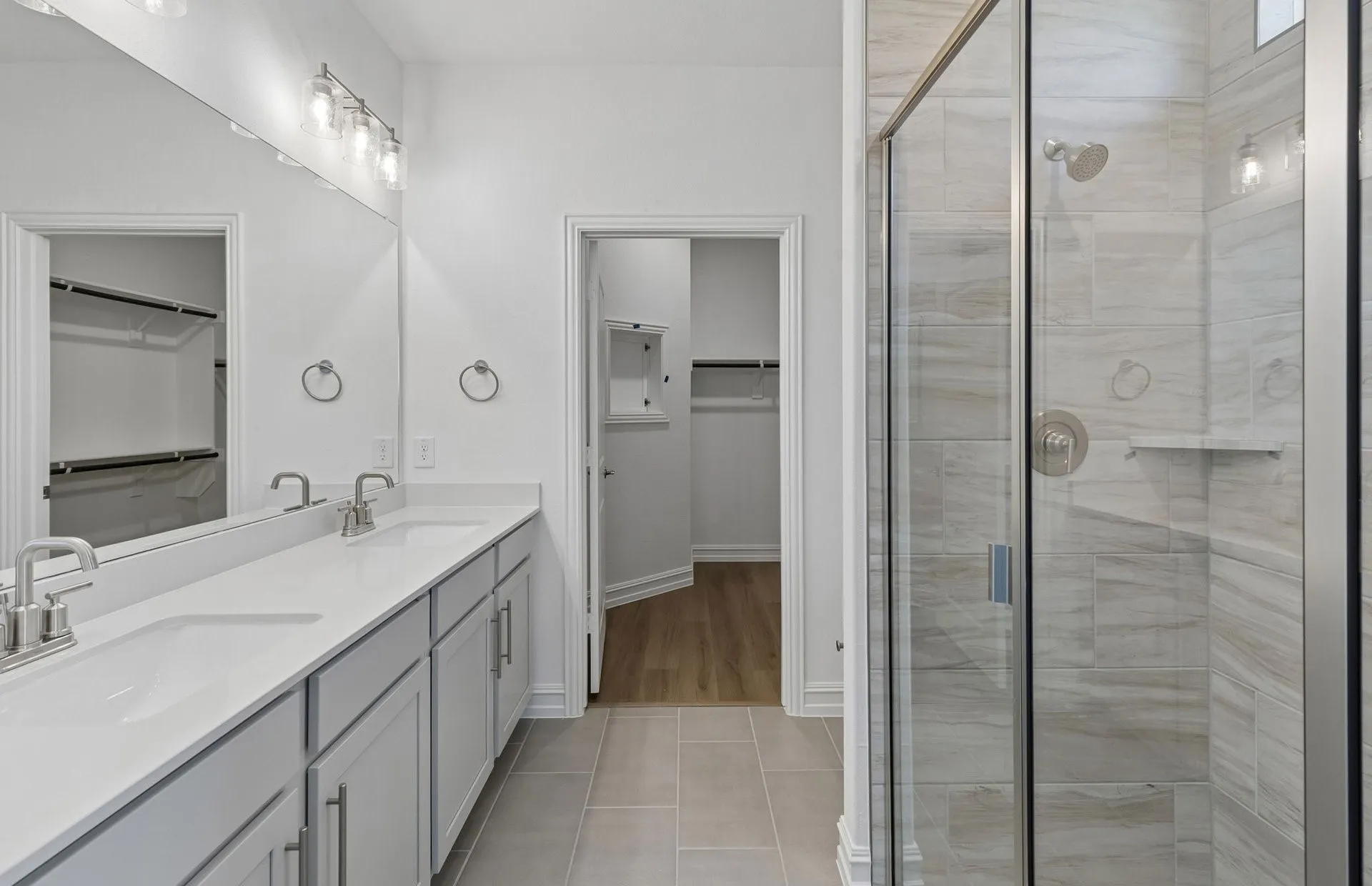 Beautiful shower in primary bath
