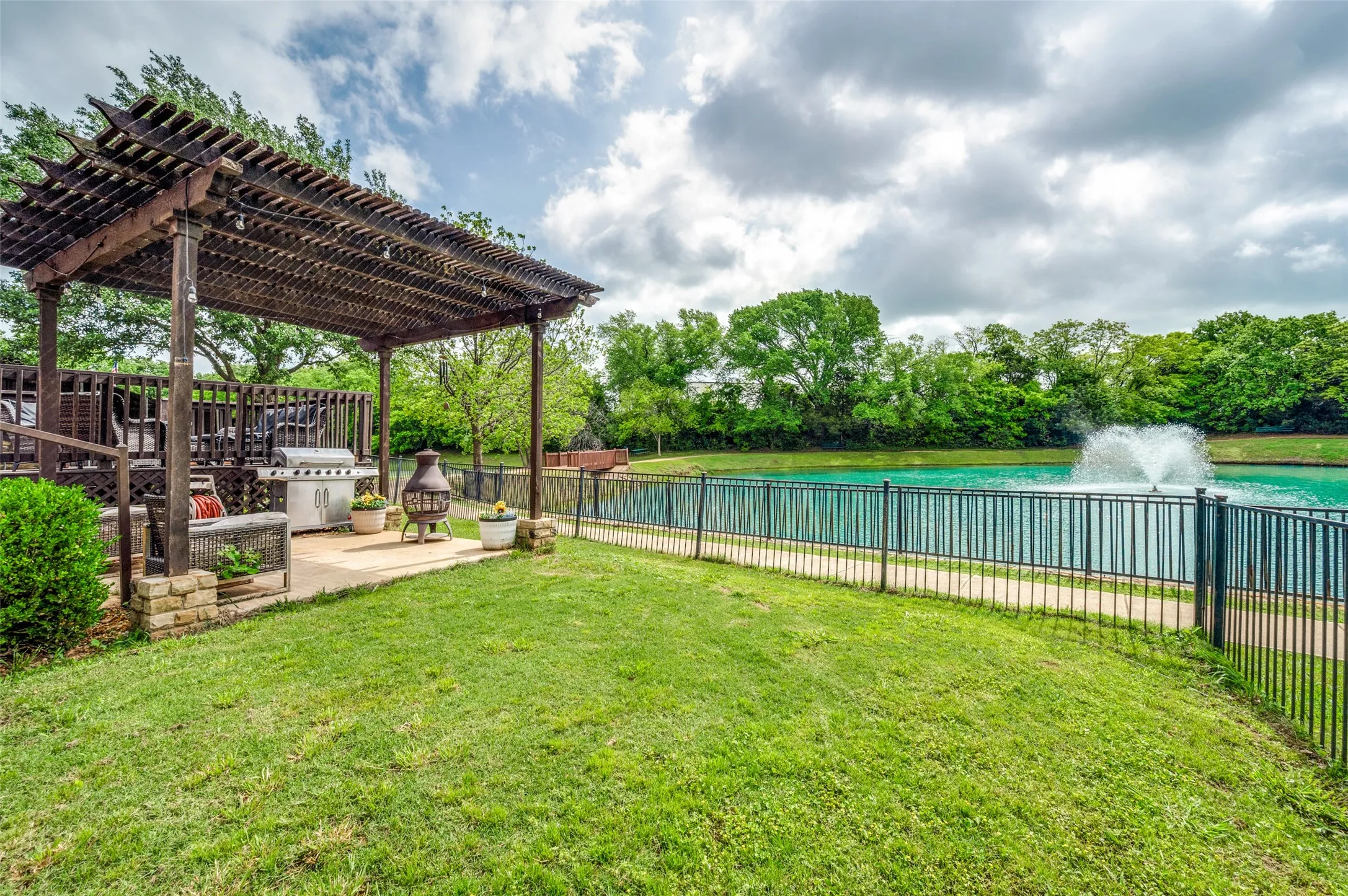 Sometimes the views from the back of the house are the most important!!! Pond views from the backyard