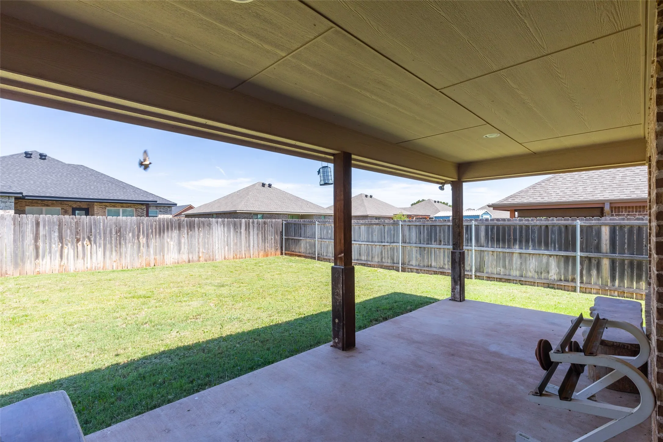Covered back porch