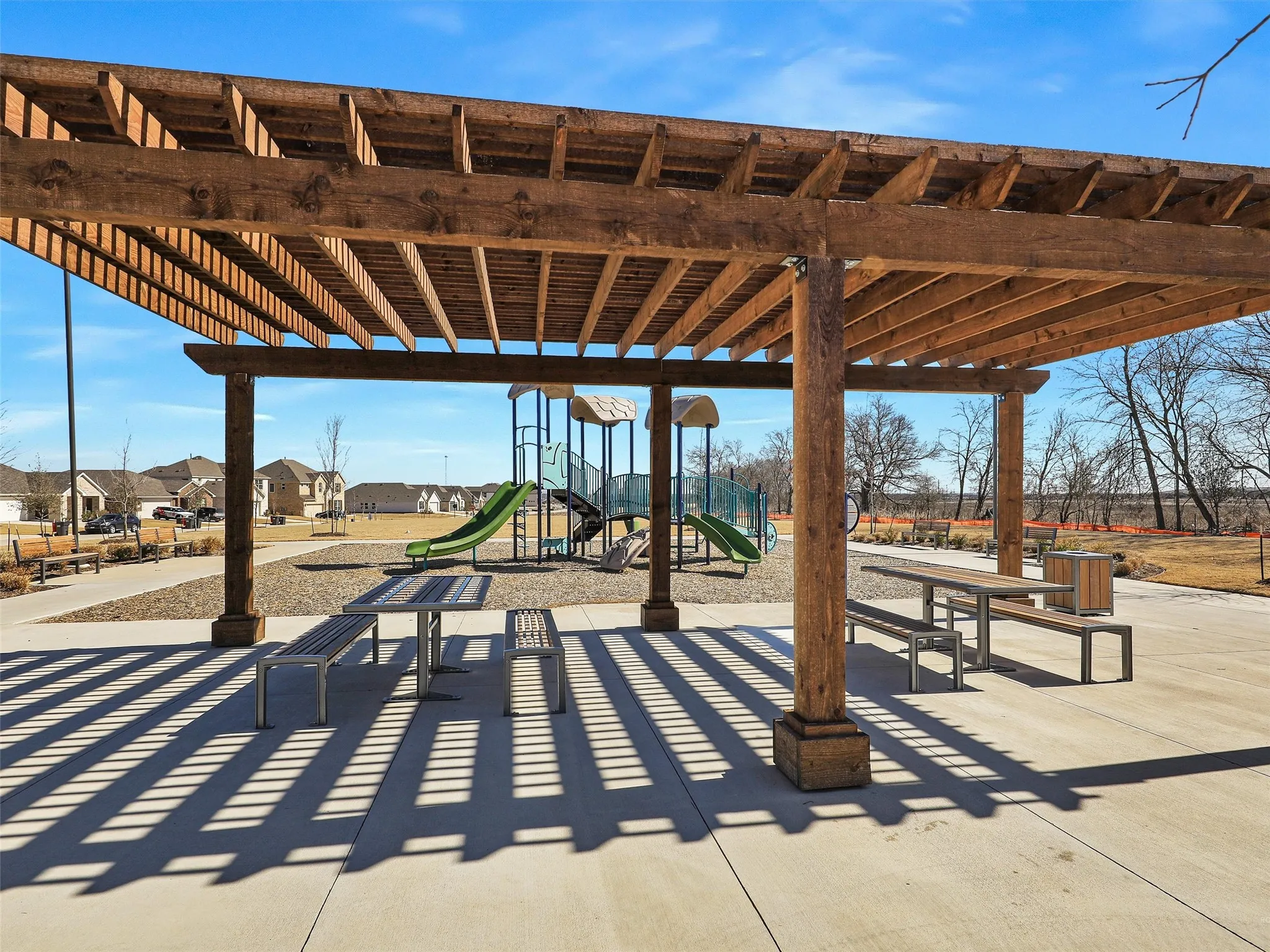 Covered picnic area