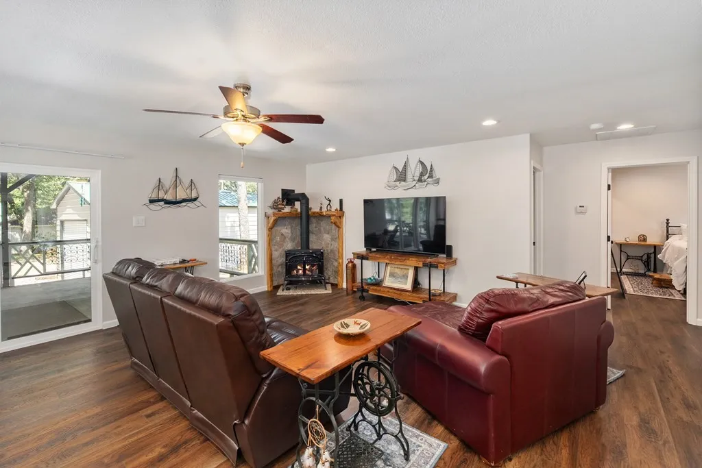 Living room & propane stove