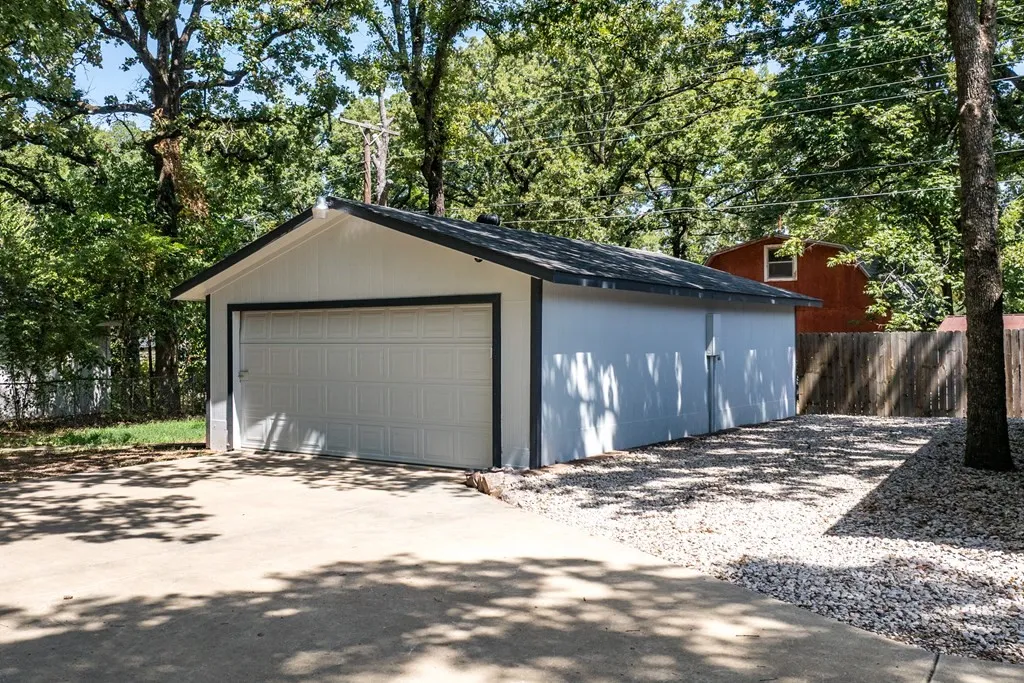2-car garage & workshop