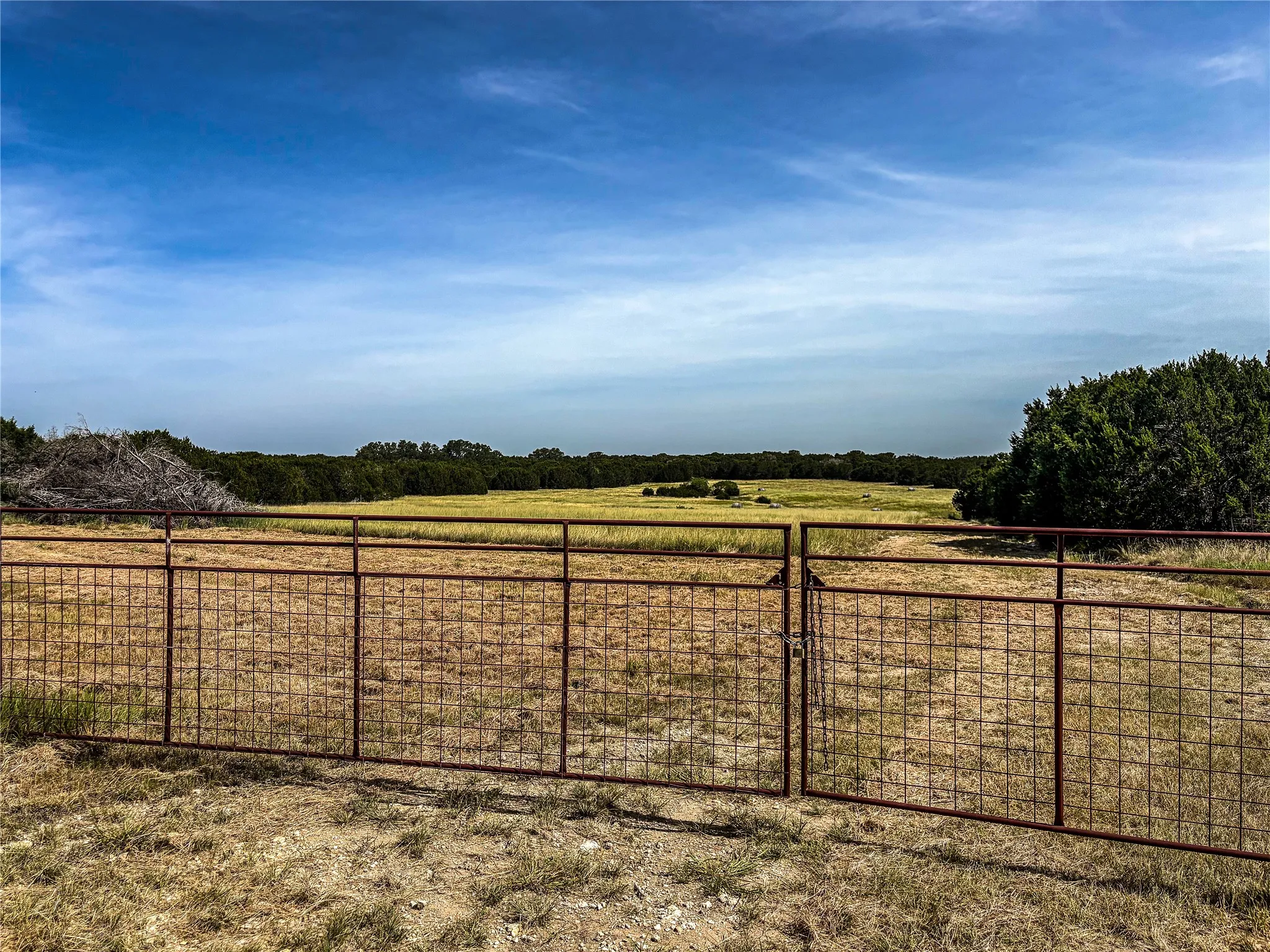 Entry gate from easement driveway