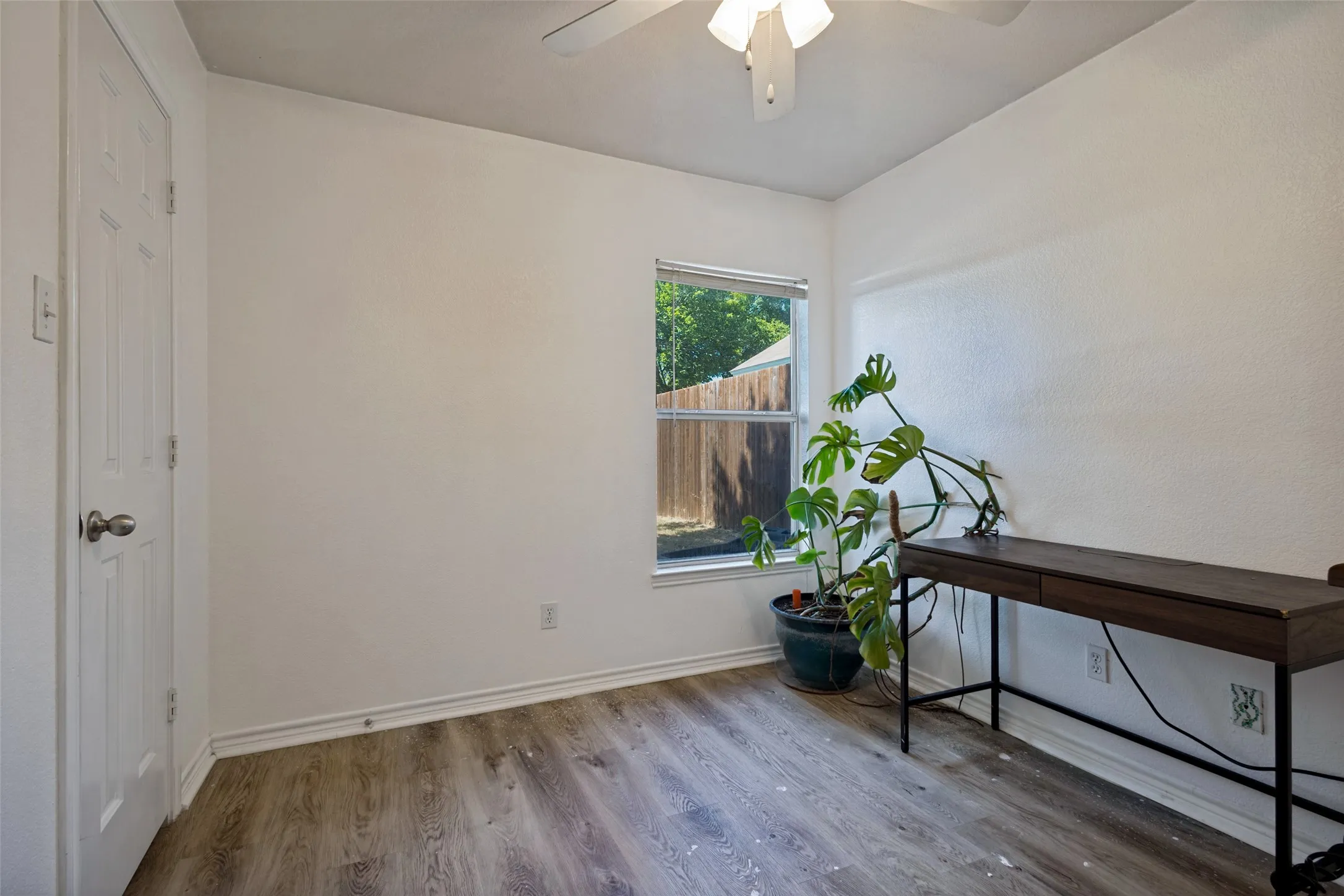 Corner bedroom at the back of the house