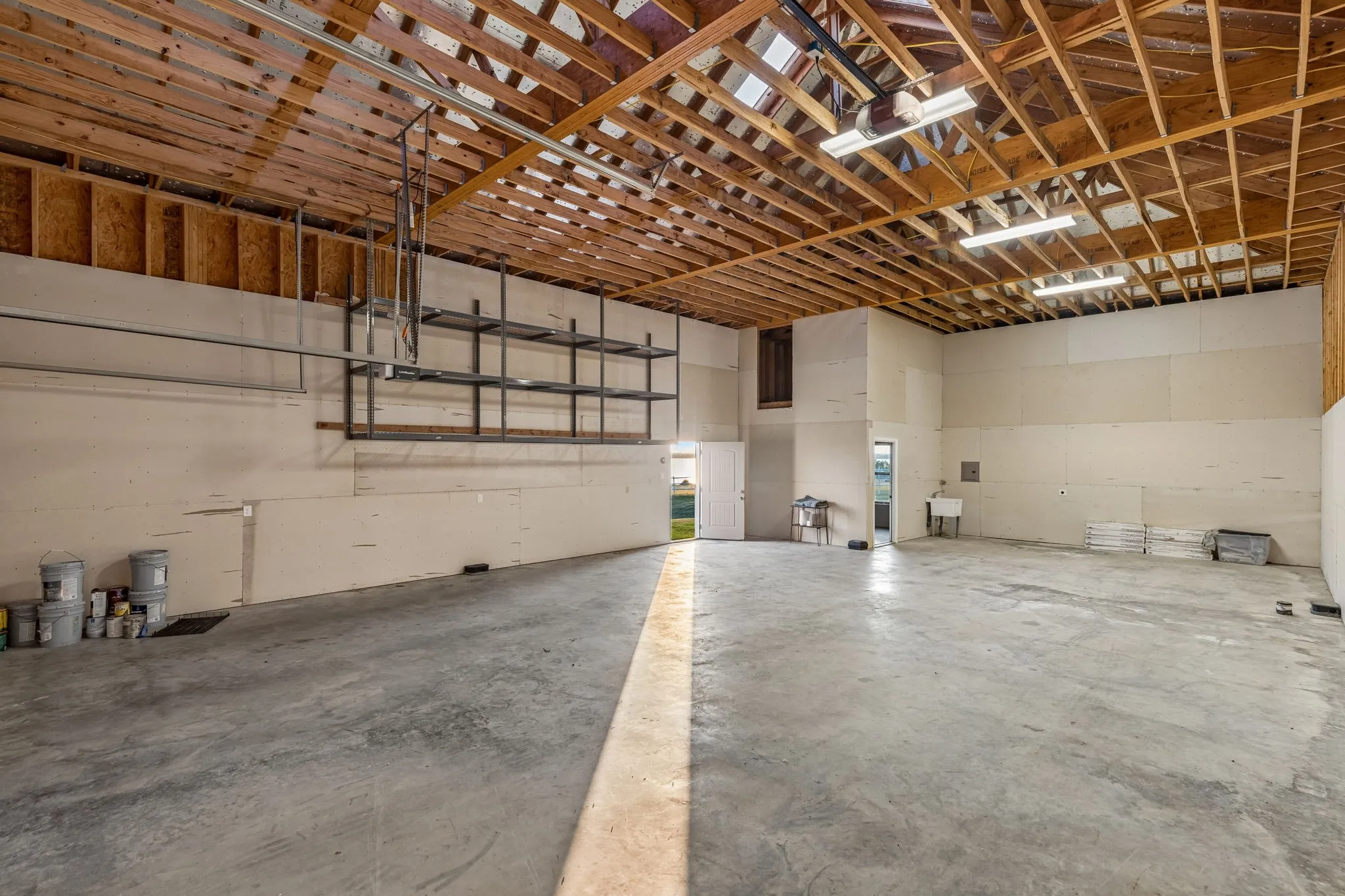 Inside the RV barn
