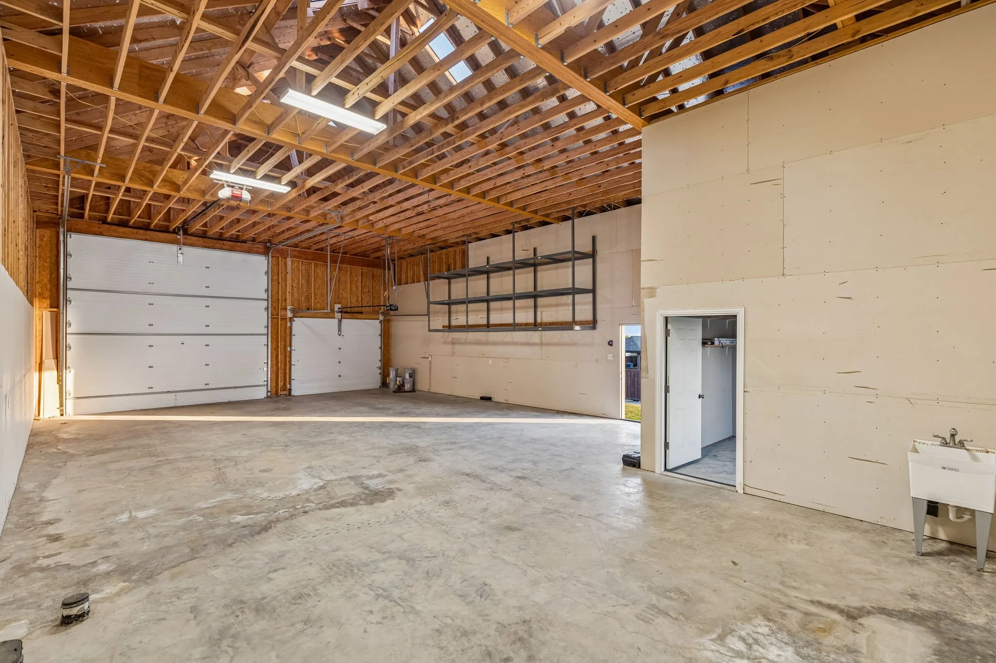 Inside the RV barn