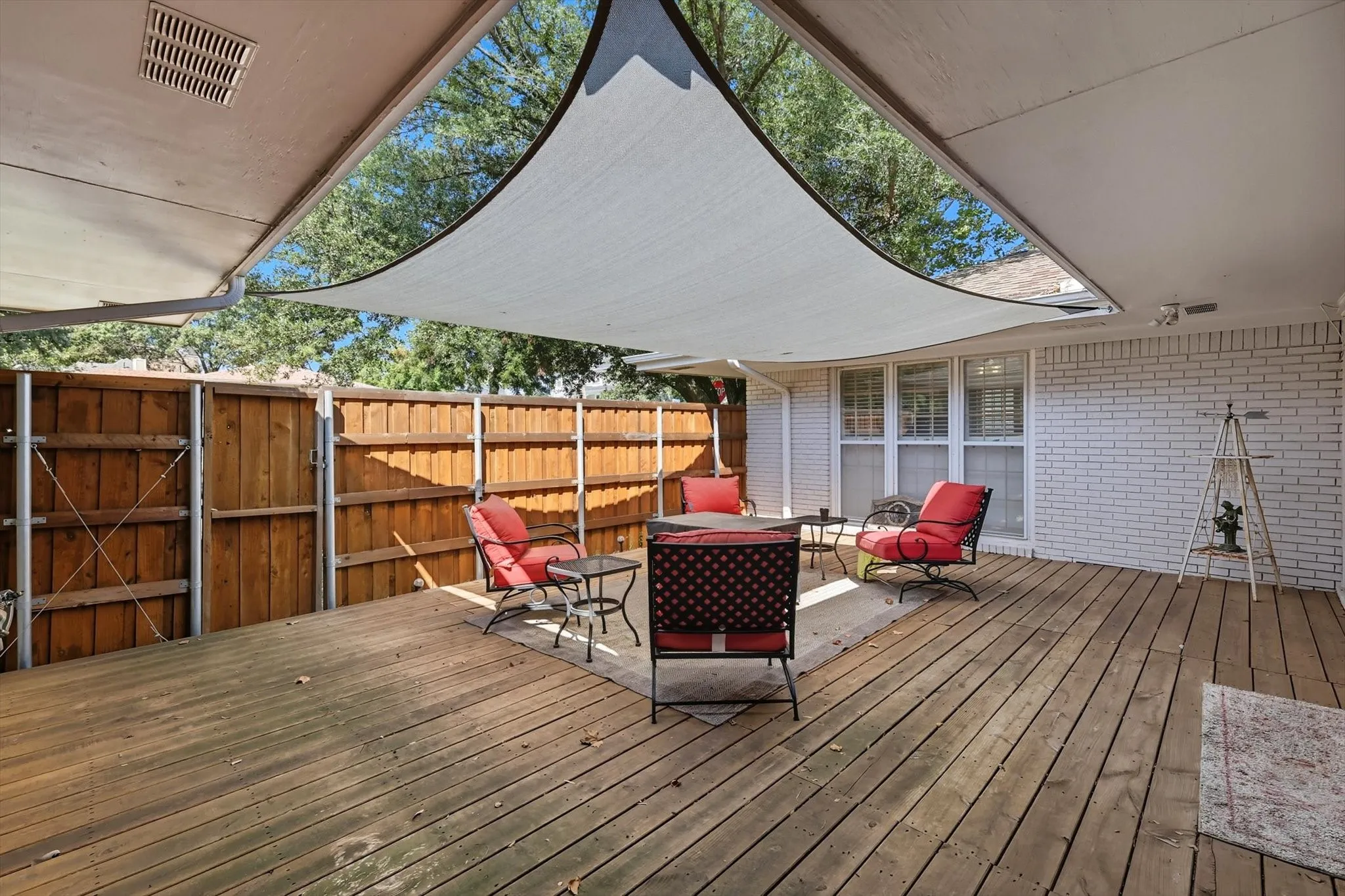 View of deck