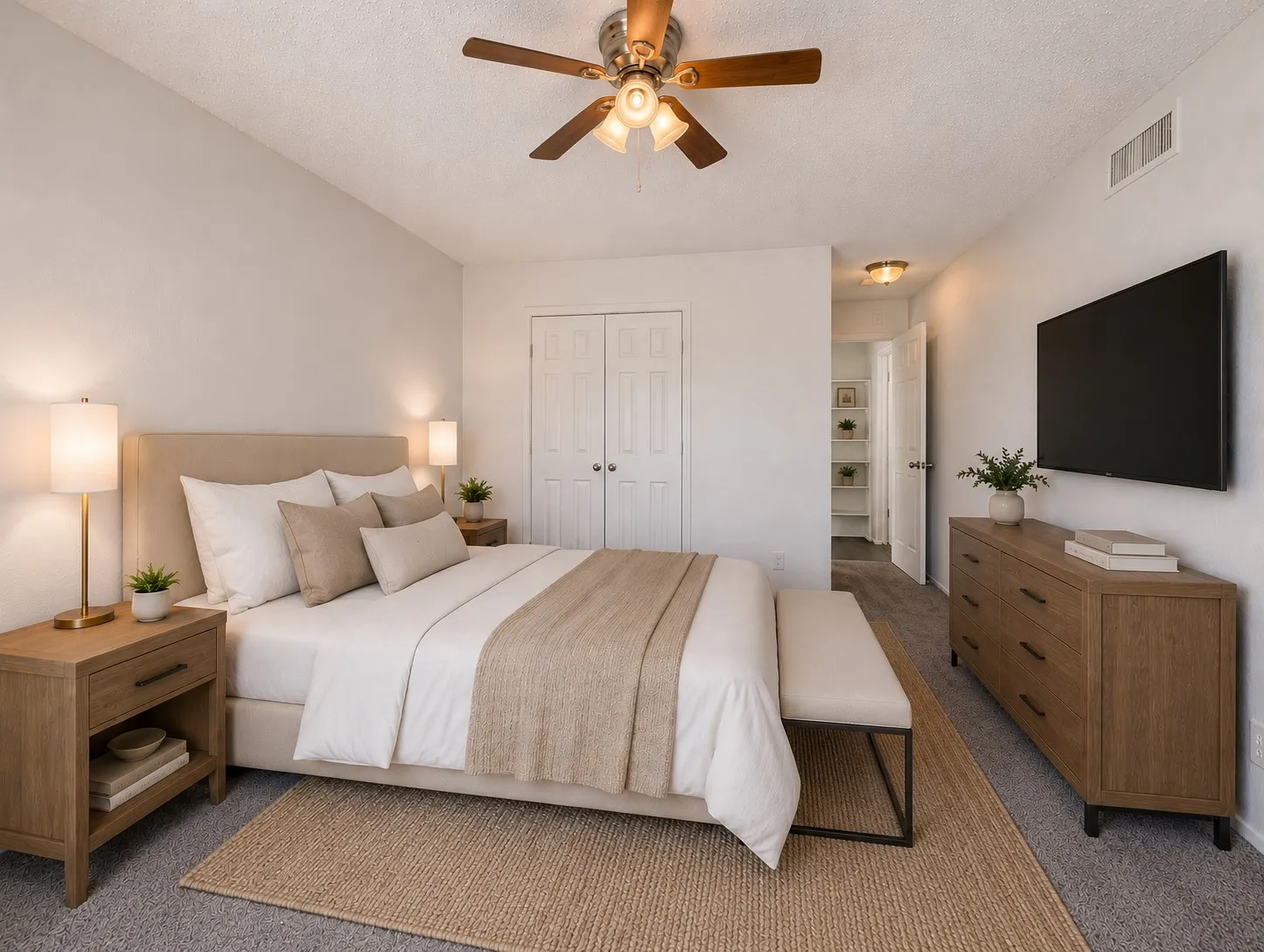 Virtually Staged Bedroom