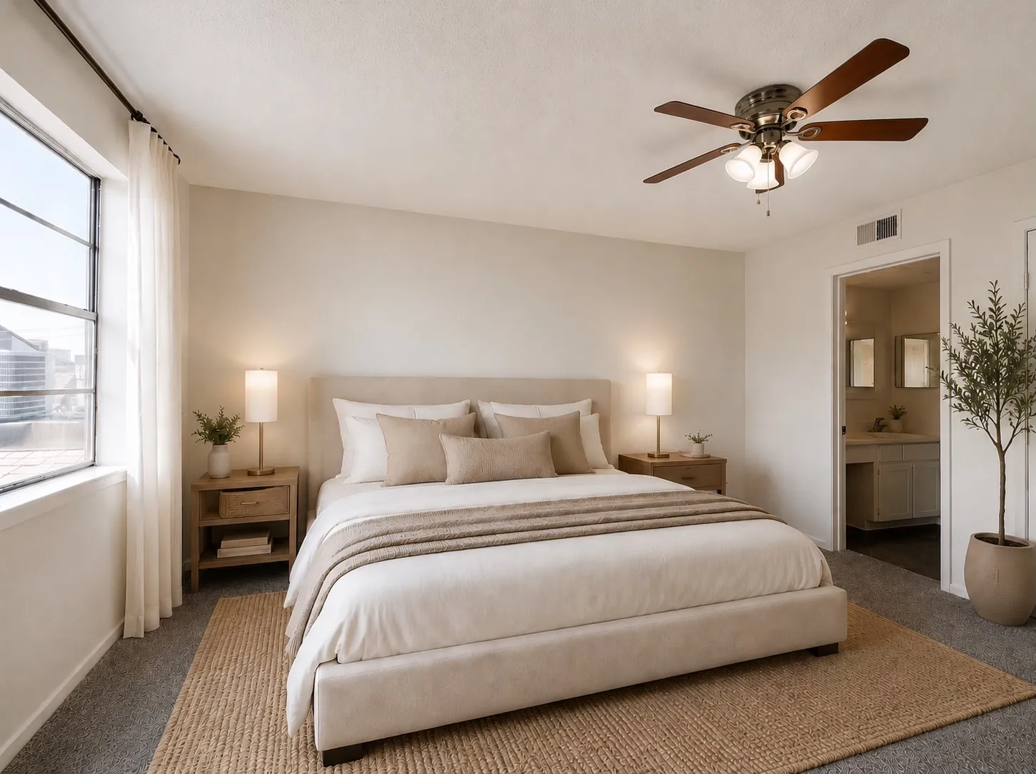 Virtually Staged Bedroom