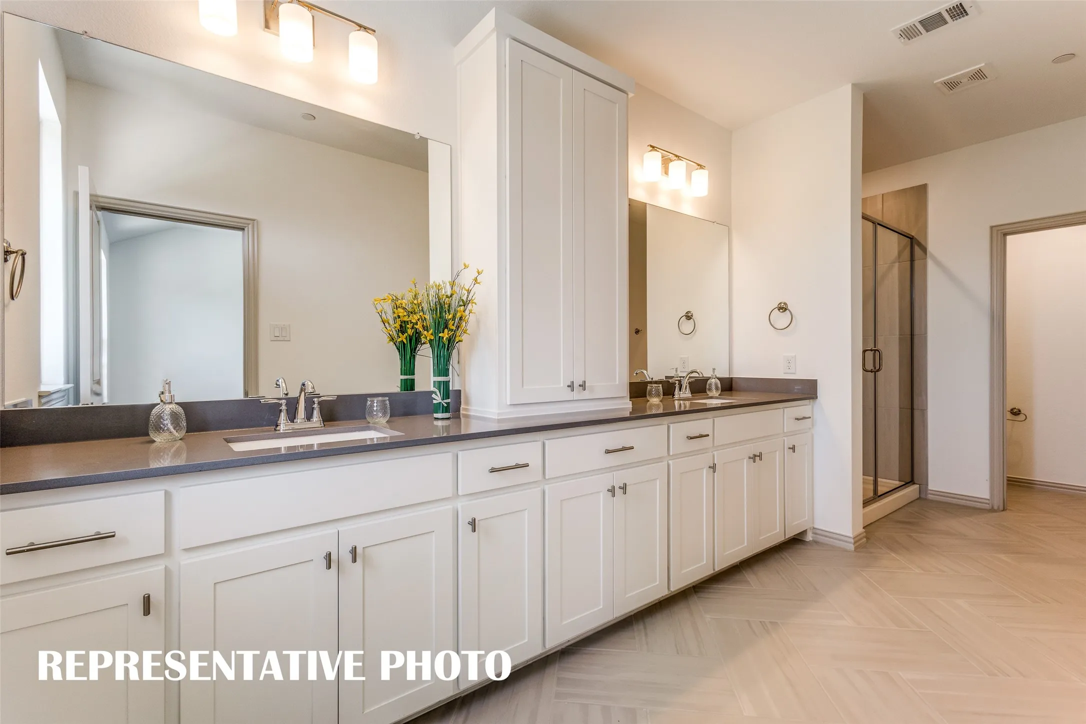 Plenty of space for two in this wonderful owner's bath.  REPRESENTATIVE PHOTO.