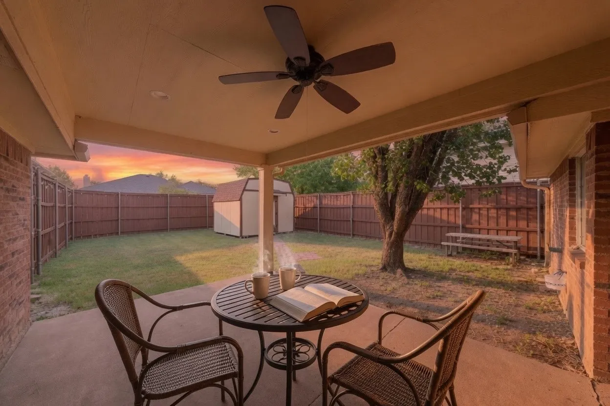 I can see you sitting on the back porch drinking your coffee watching the sun rise and reading.