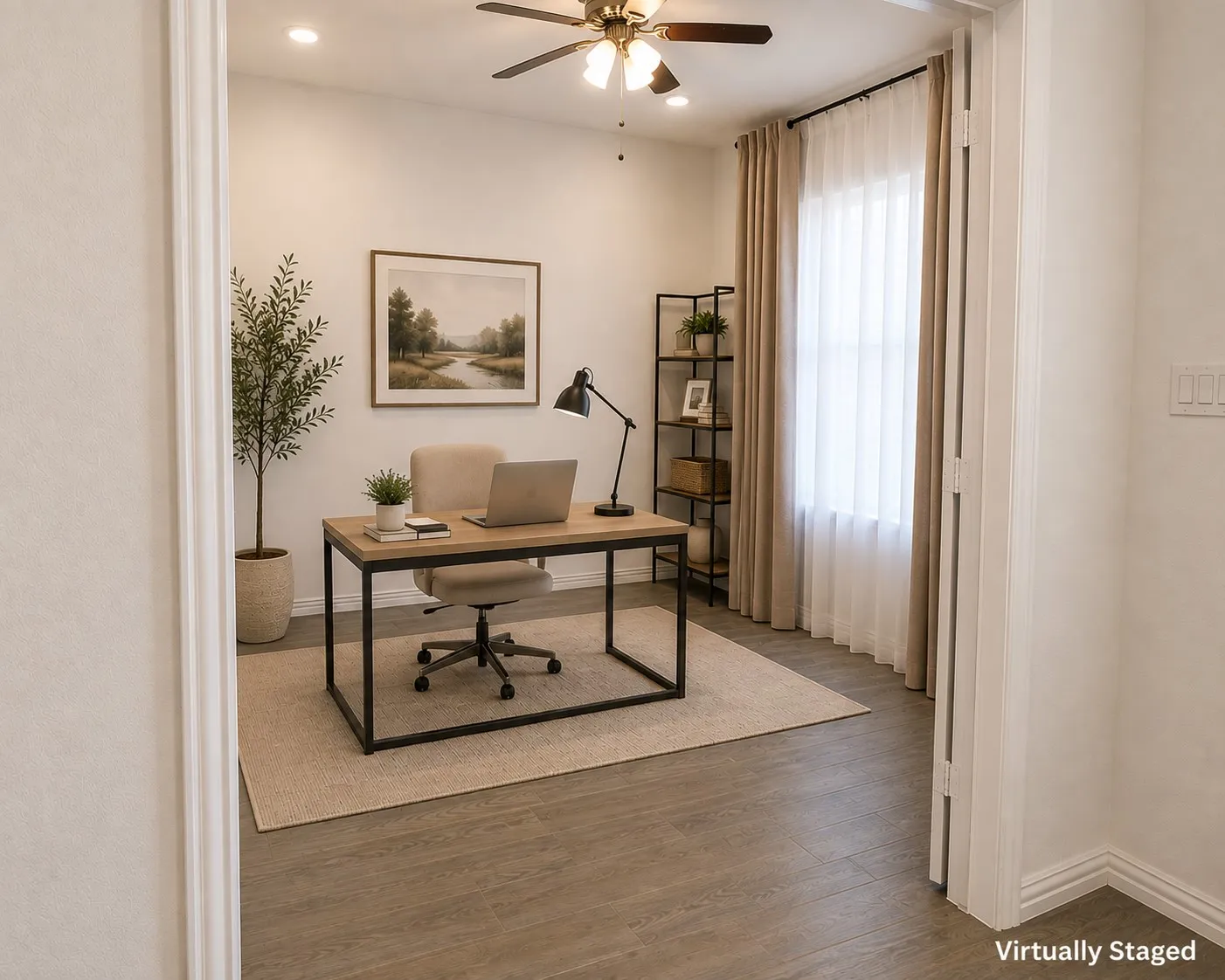 Versatile room ideal for a home office, study, or flex space, conveniently located near the main living areas.