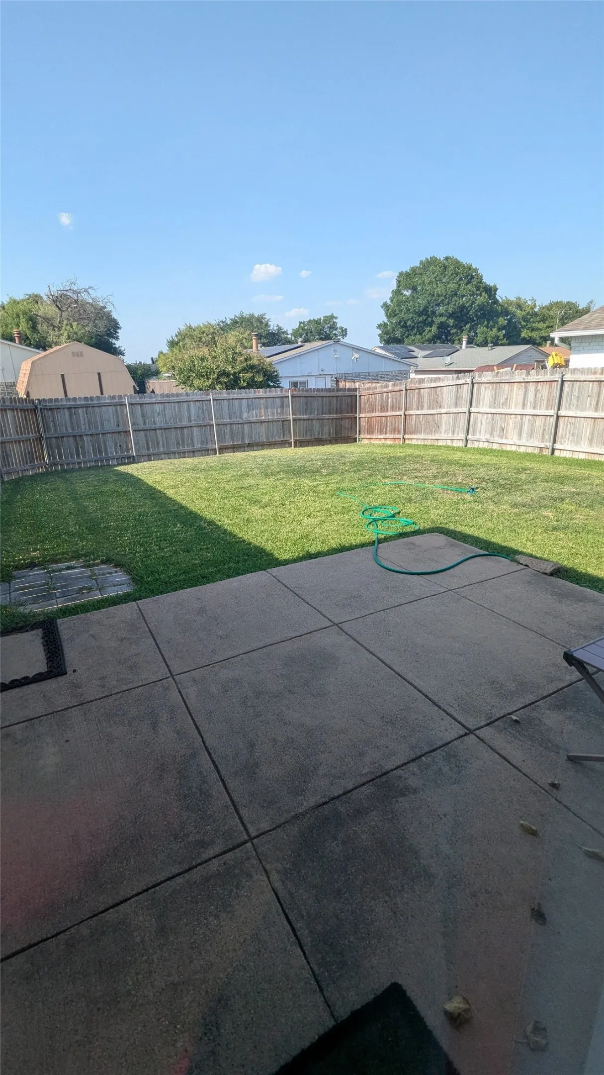 Back yard.