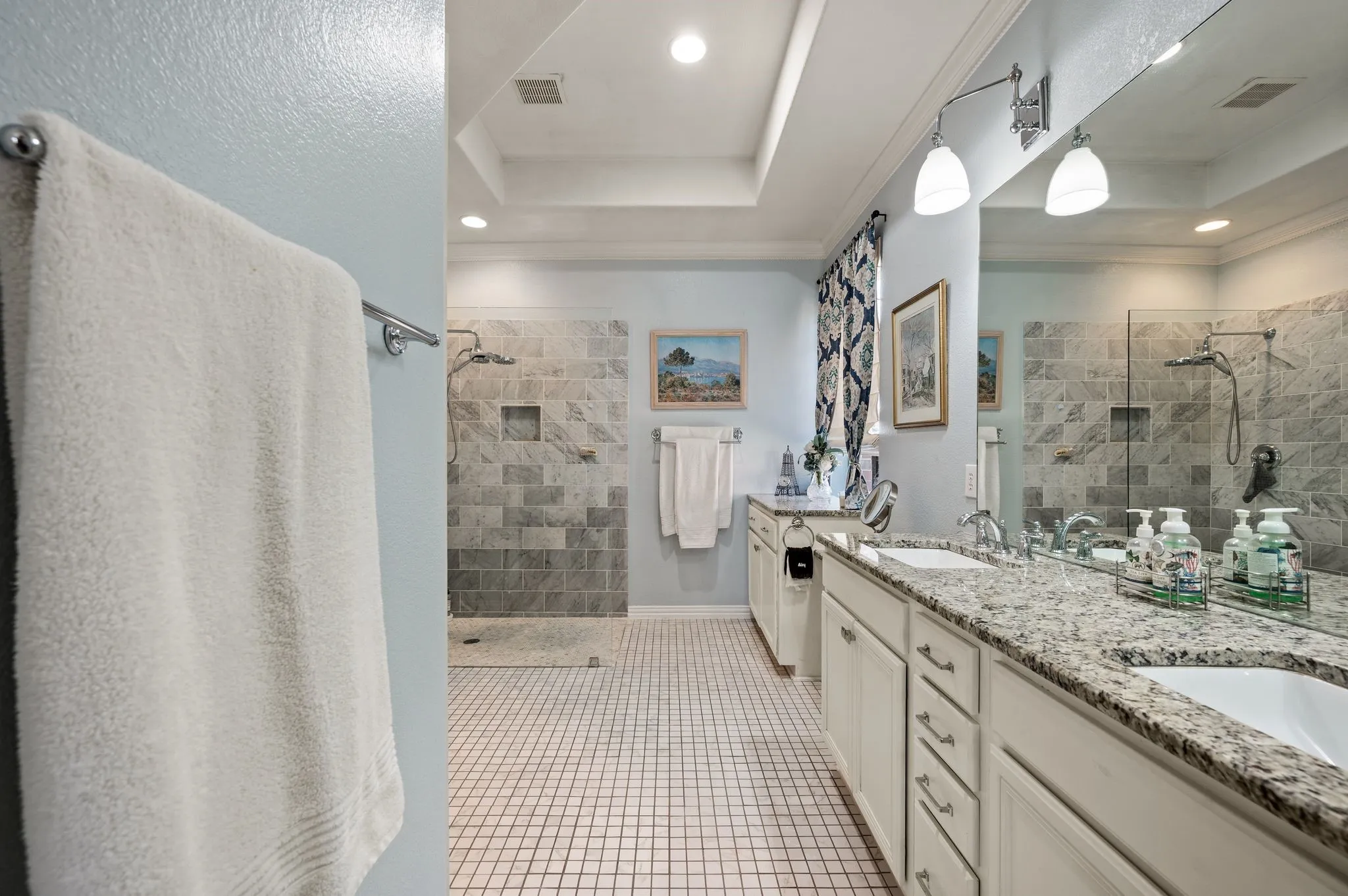 Beautiful walk-in shower