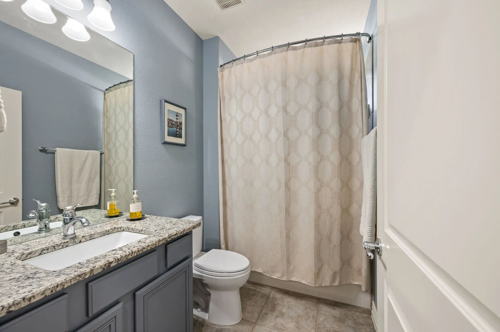 Painted Cabinets and Granite Countertops