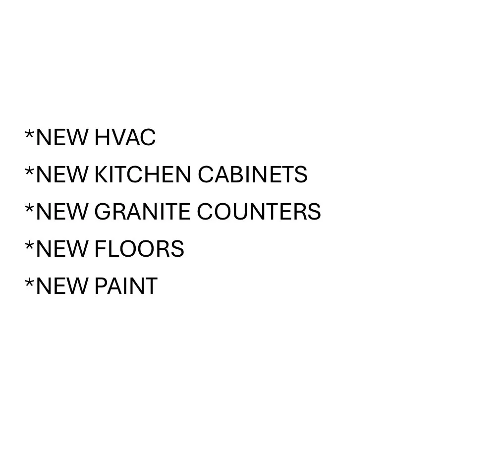 Recent Remodeling & Updates