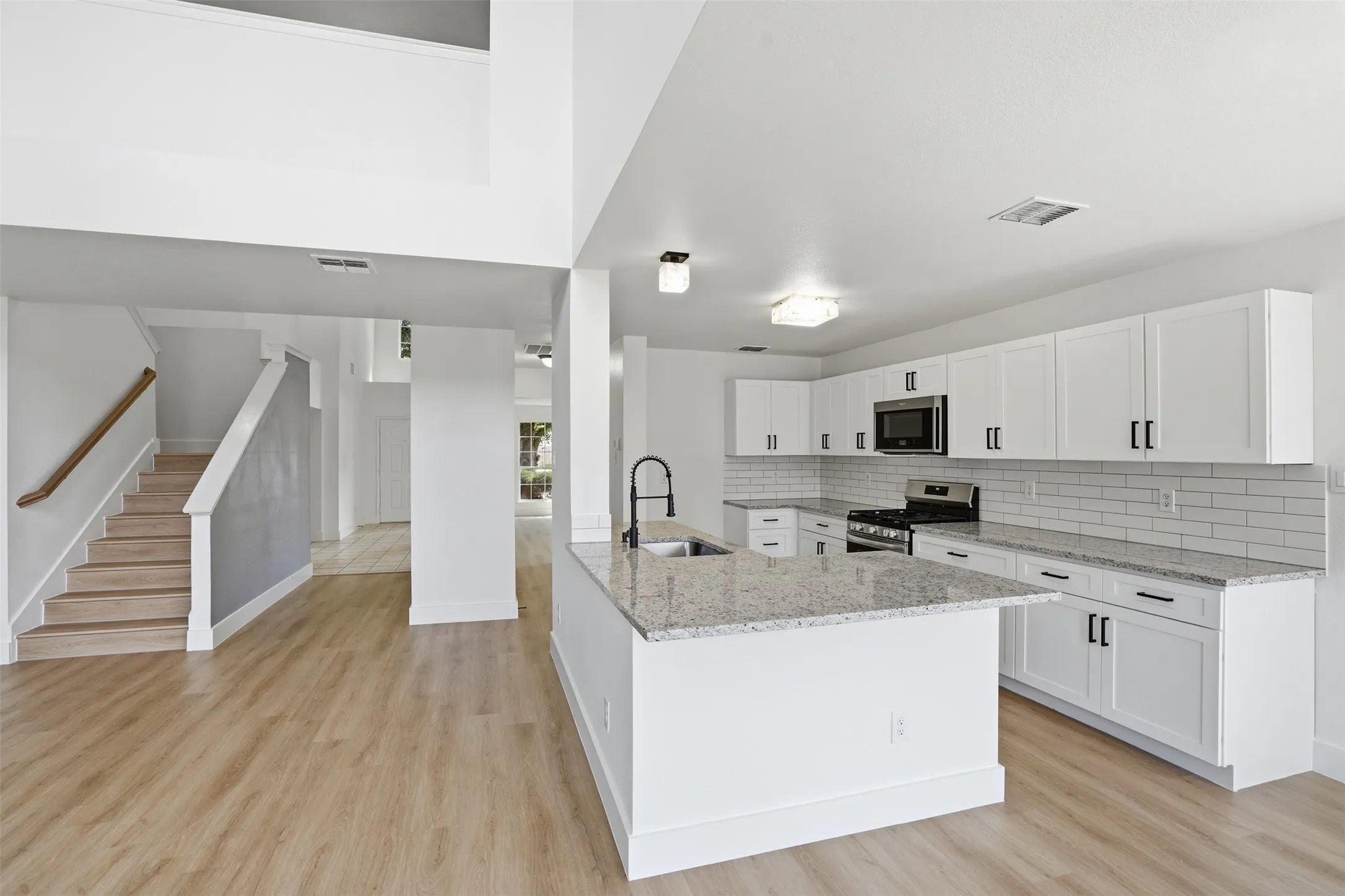 Kitchen & Stairway View