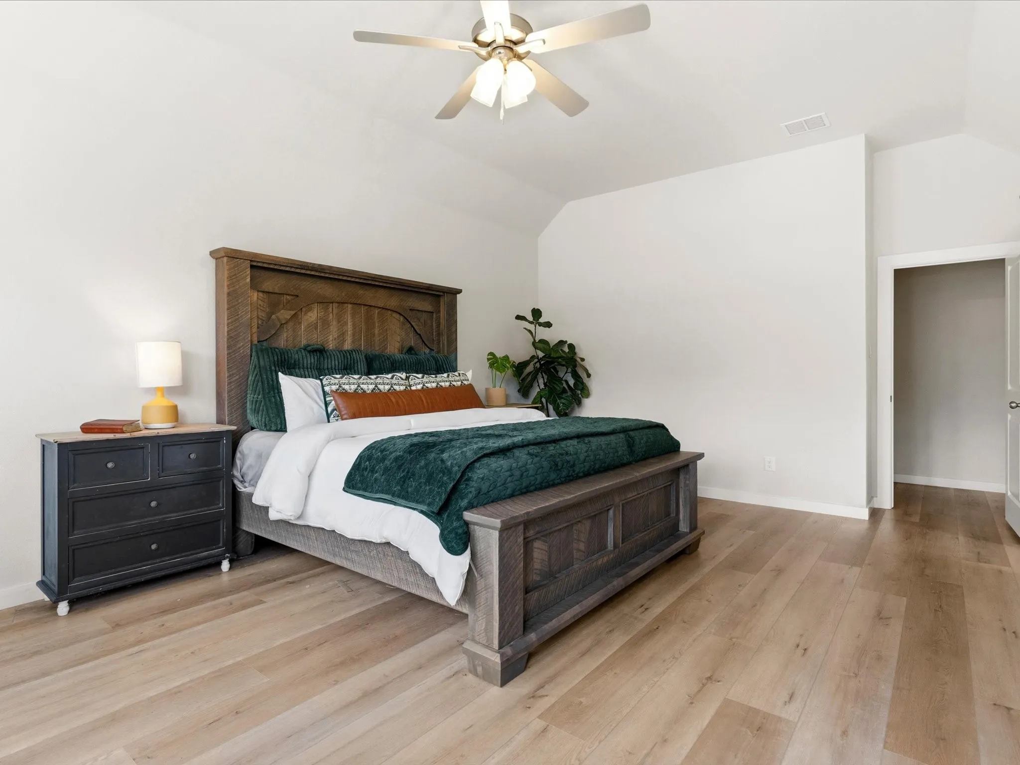 Private primary suite featuring generous proportions and a relaxing retreat from the main living areas.
