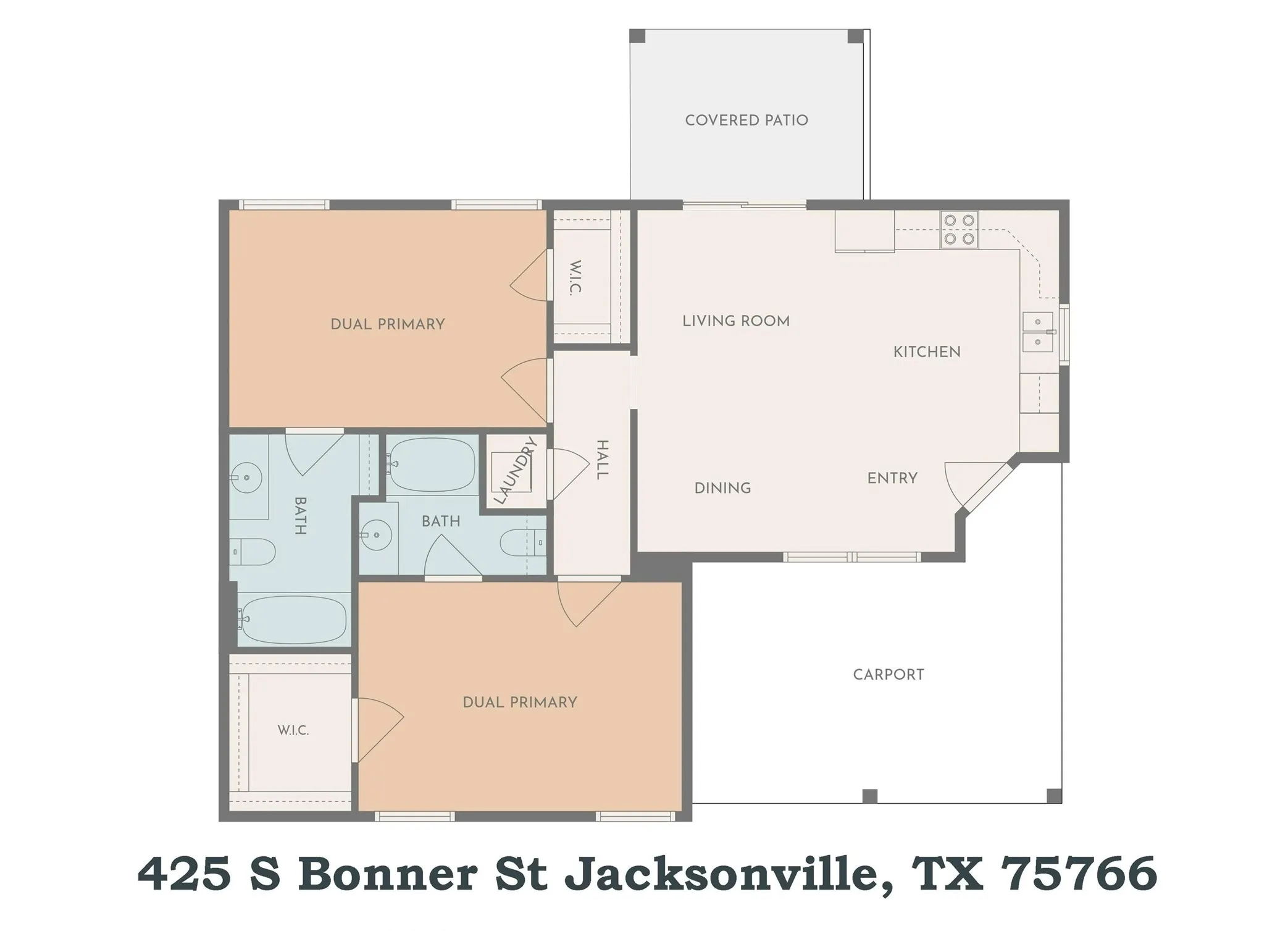 Single Family Residence For Sale in Cherokee County , 425 S Bonner Street, Jacksonville, Texas 75766, 2 Bedrooms, 2 Bathrooms, Garage spaces, 1,018 Sqft, built in 2026, Price $213,780, mls#21340874, Real Estate Agent in Jacksonville, Homes For Sale in Cherokee county, Homes For Sale in Jacksonville, Realtor in Jacksonville Texas, Real Estate Brokerage Independent Realty Texas, Luminita Cordes Realtor