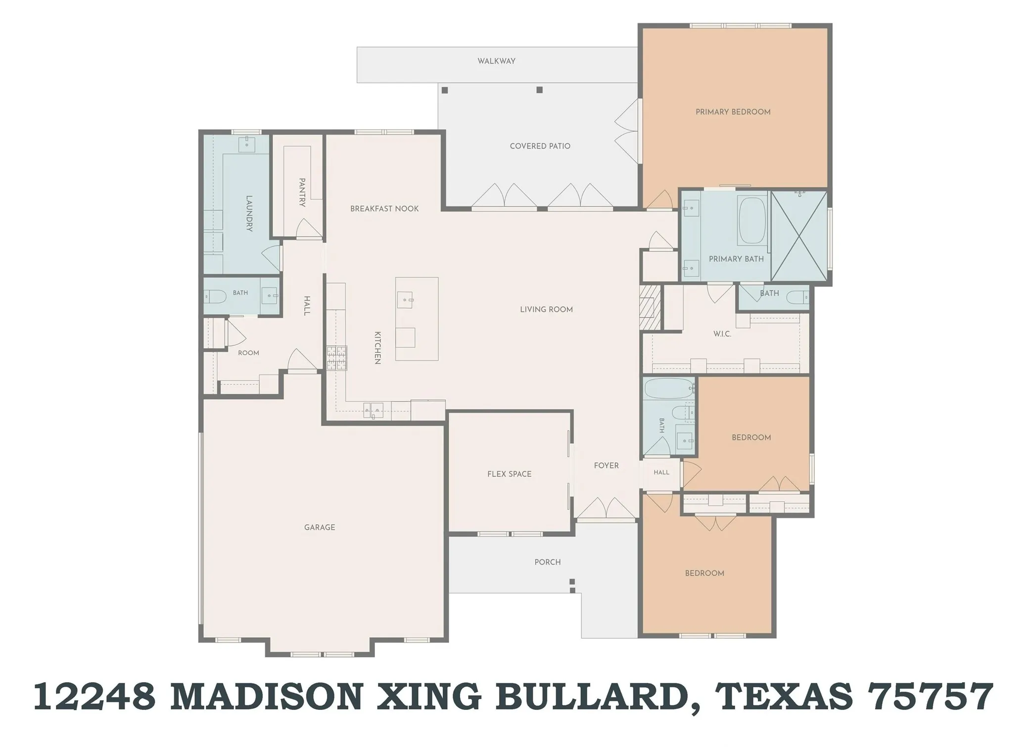 Single Family Residence For Sale in Smith County , 12248 Madison Crossing, Bullard, Texas 75757, 3 Bedrooms, 3 Bathrooms, 2 Garage spaces, 2,457 Sqft, built in 2026, Price $589,860, mls#21340382, Real Estate Agent in Bullard, Homes For Sale in Smith county, Homes For Sale in Bullard, Realtor in Bullard Texas, Real Estate Brokerage Independent Realty Texas, Luminita Cordes Realtor