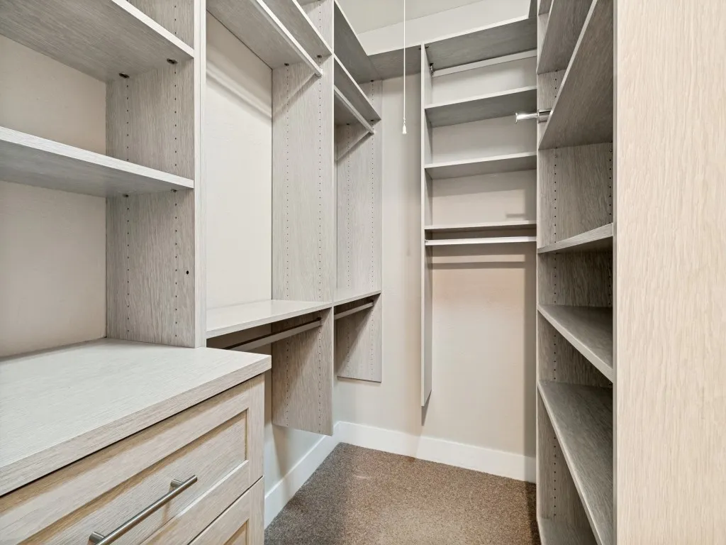 Primary closet with builtins