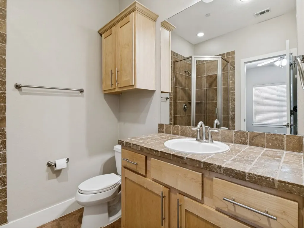 First floor ensuite bathroom with shower. Large walk in closet.