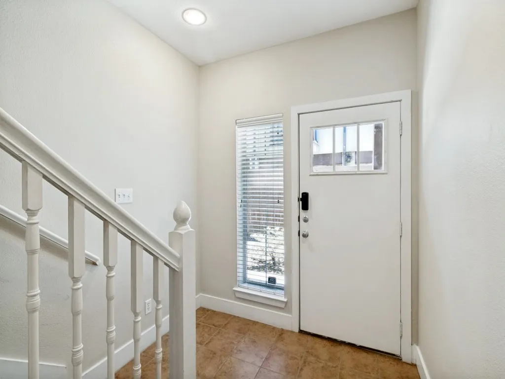 First floor entry