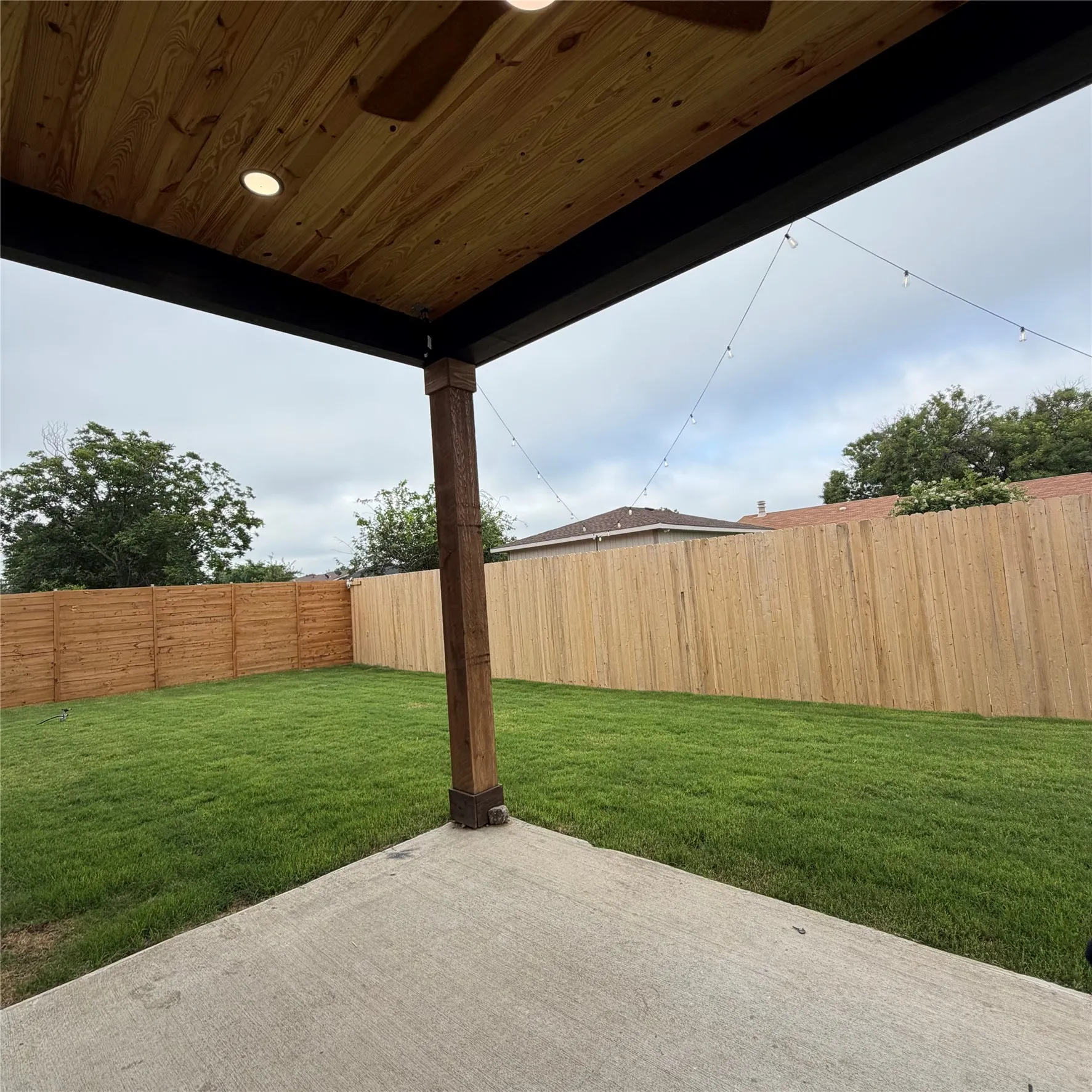 COVERED PATIO OUTLET FOR A TV