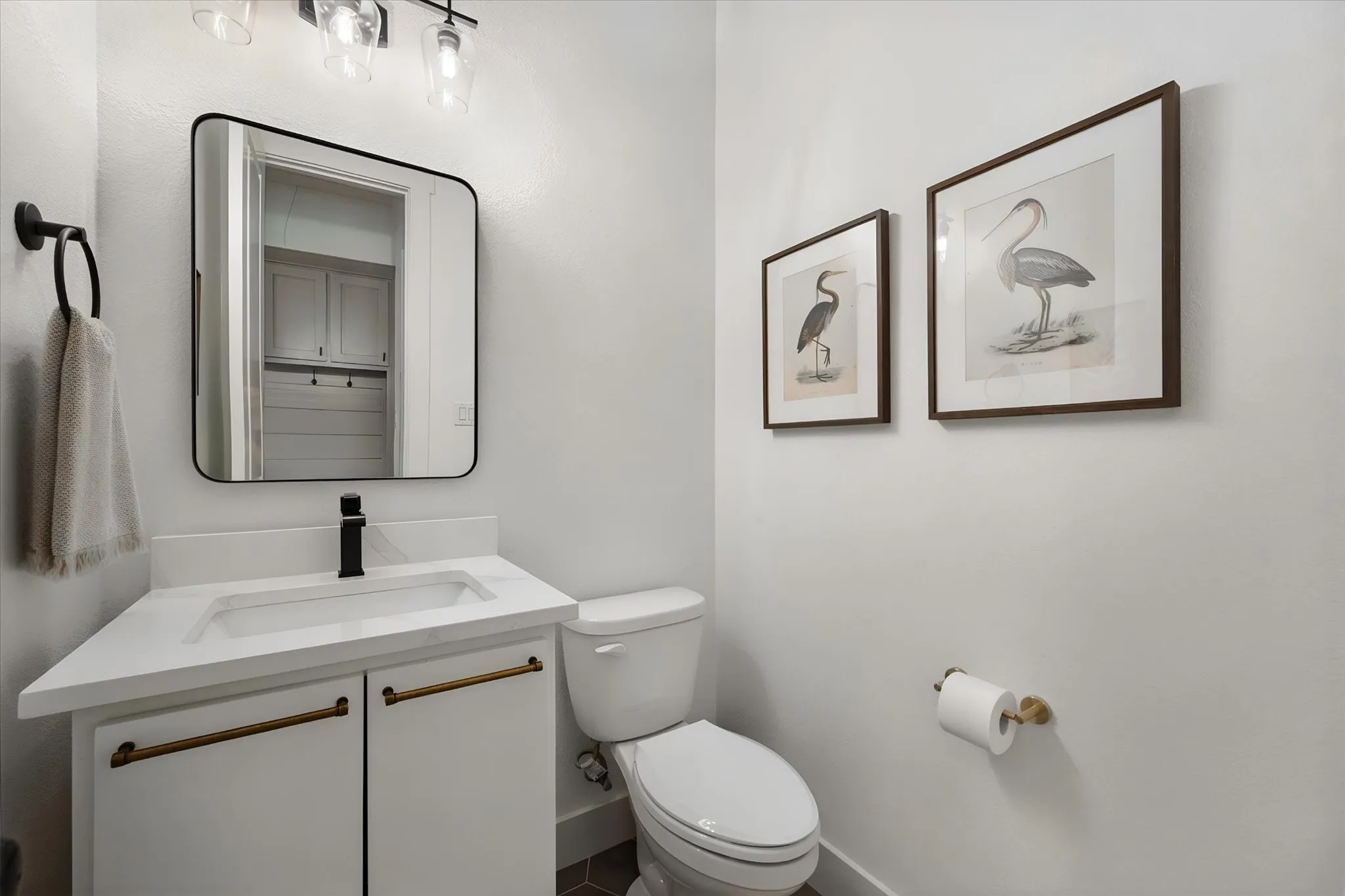 Guest half bathroom