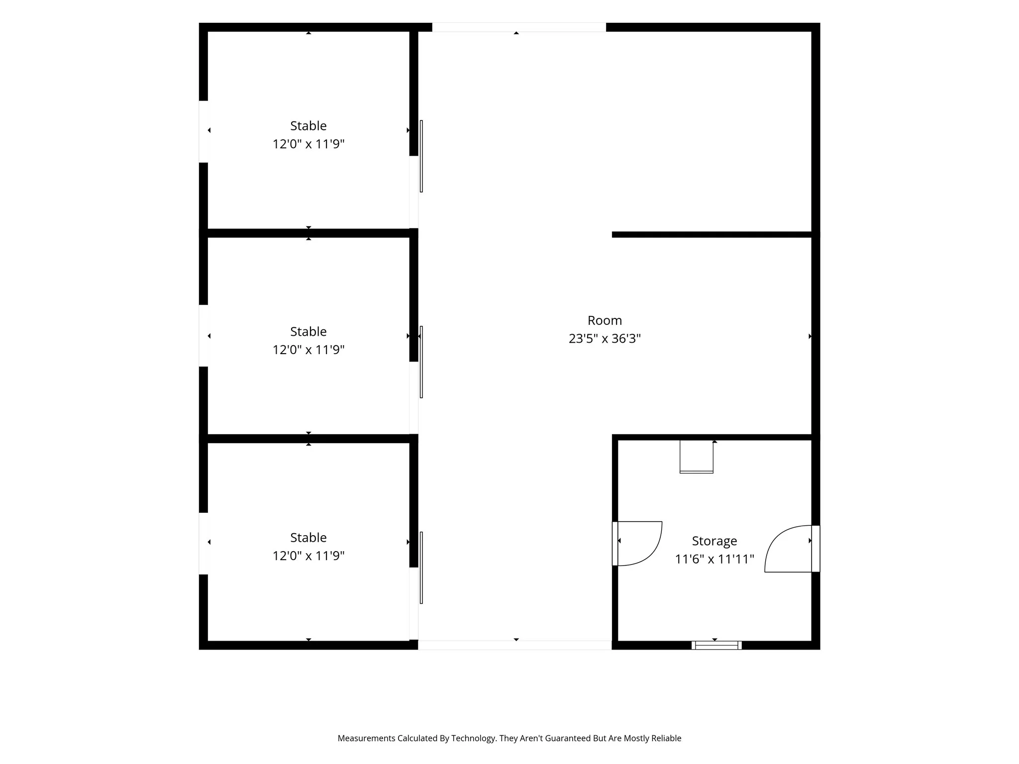 Barn floor plan