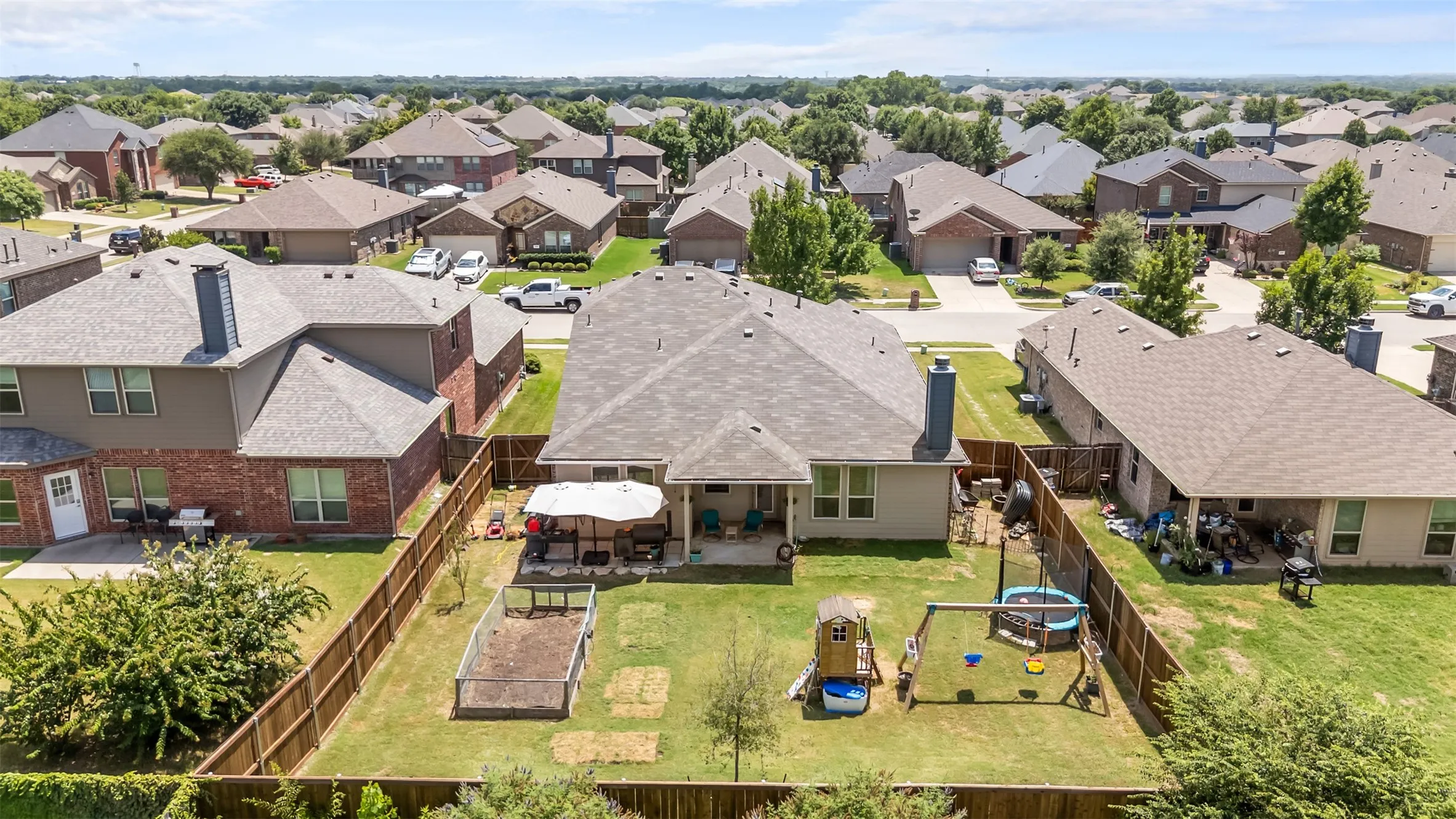 Aerial of lot