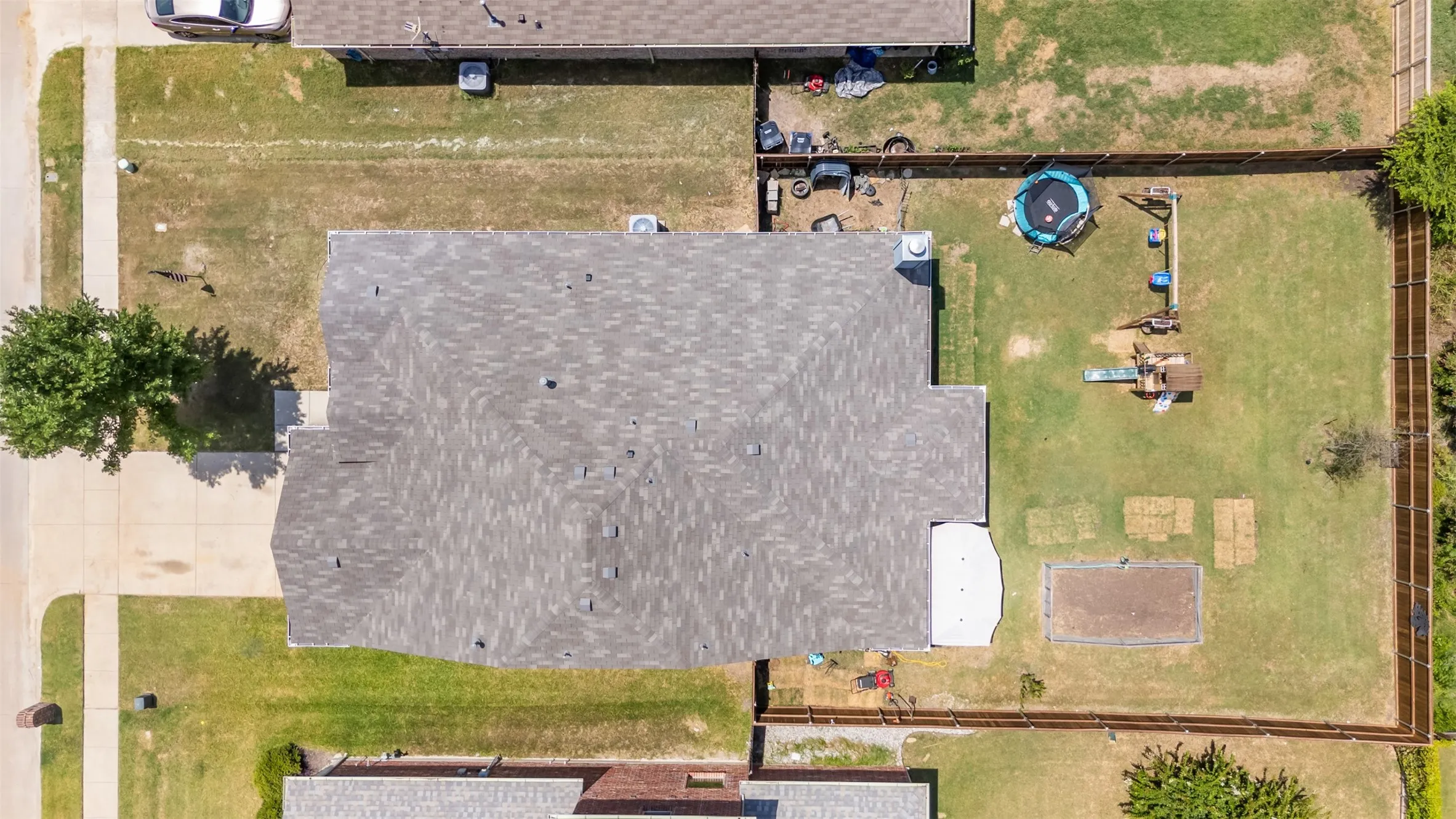 Aerial of lot