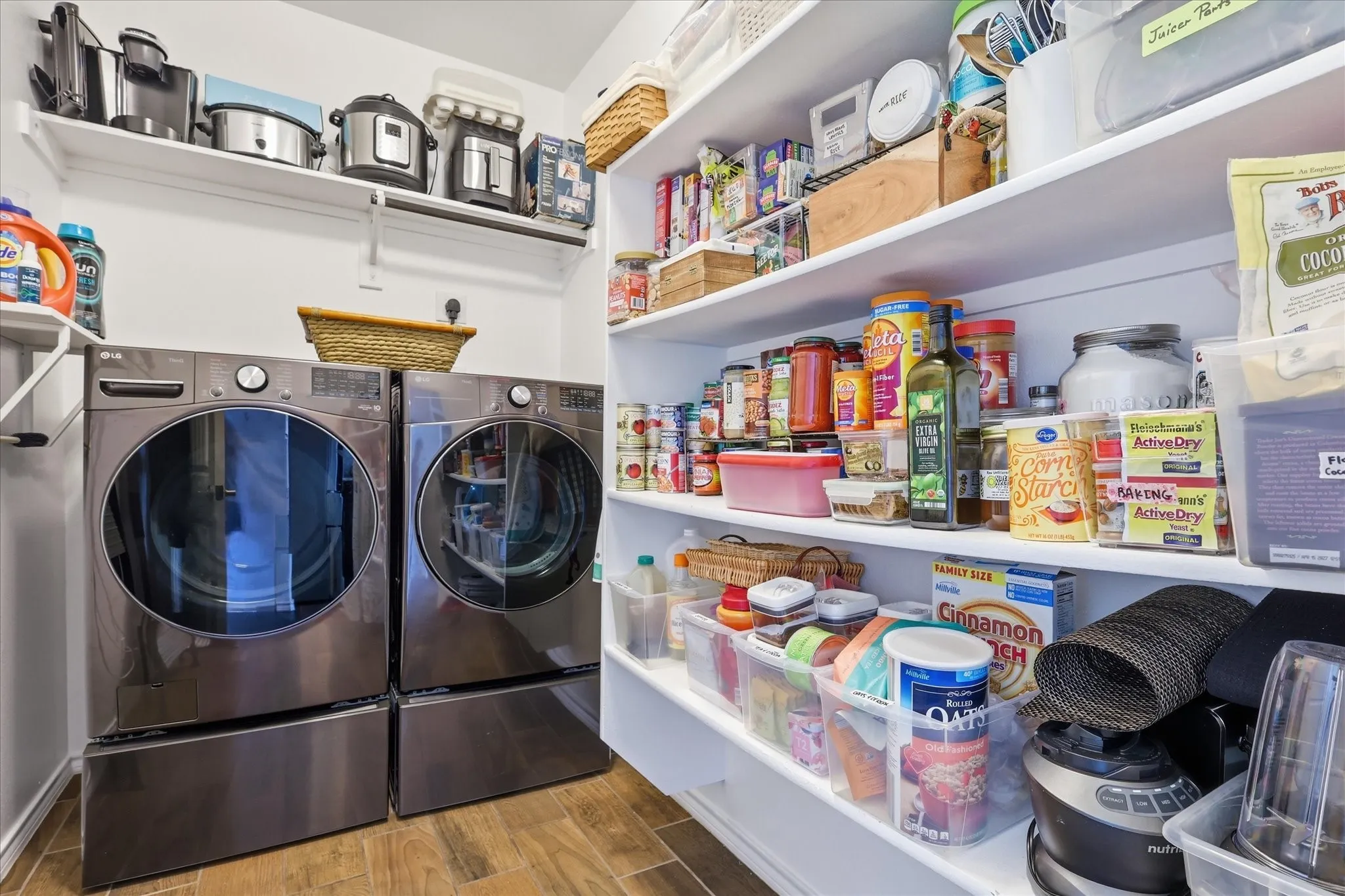 Large laundry area & pantry