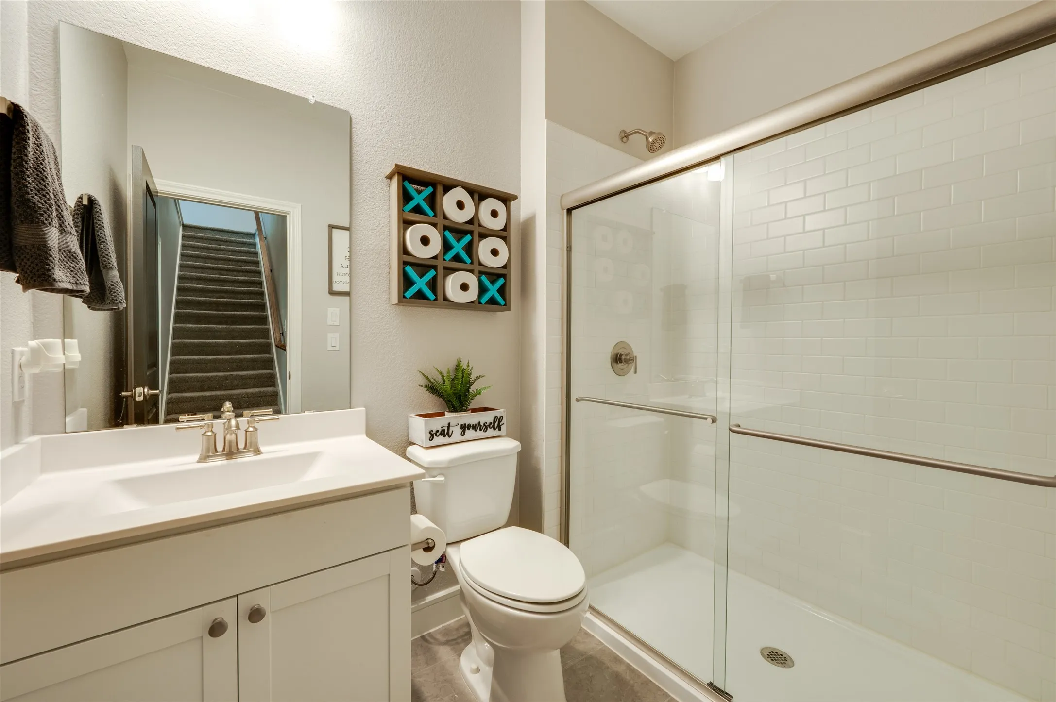 Secondary downstairs bathroom.