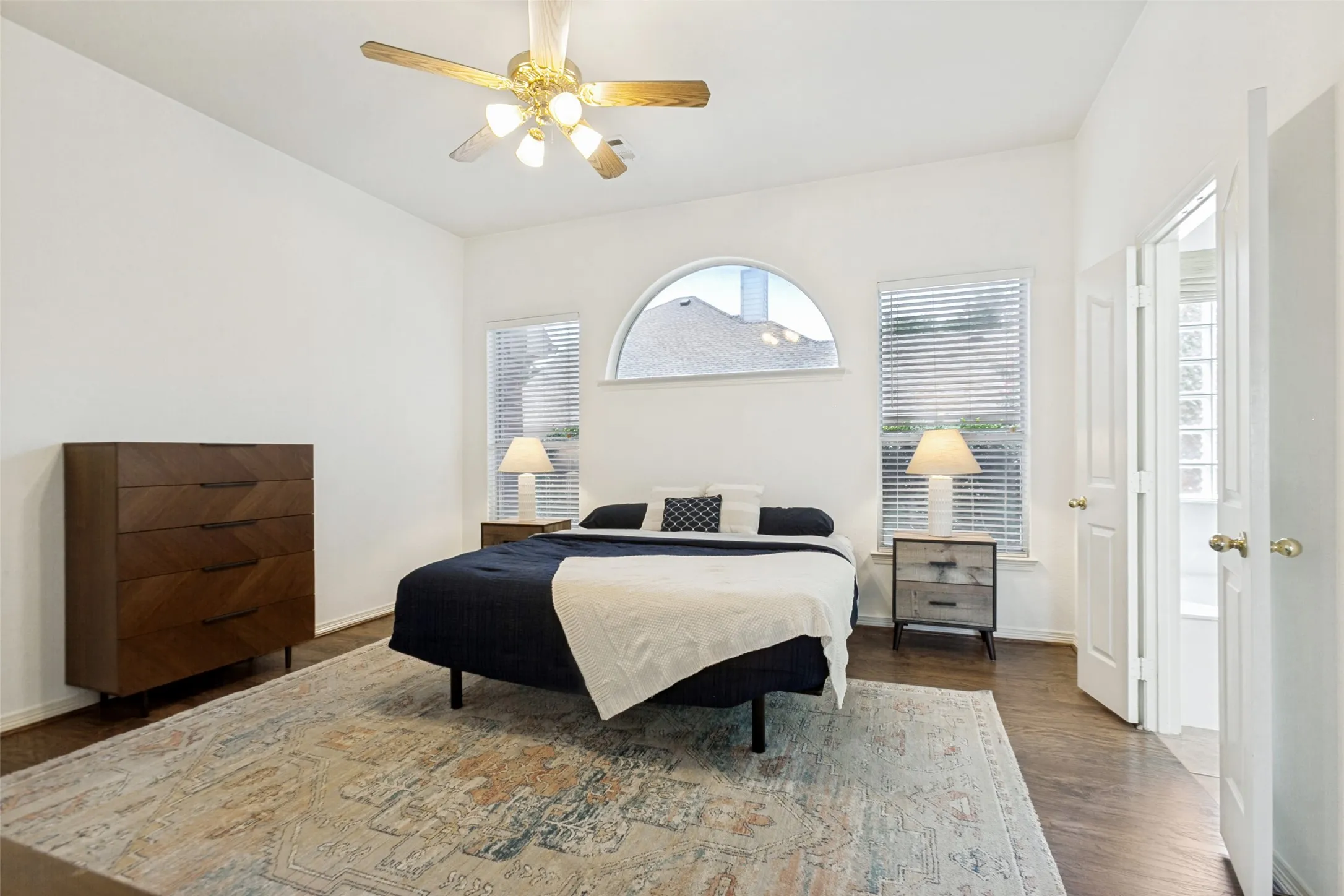 Large primary bedroom located on the first floor
