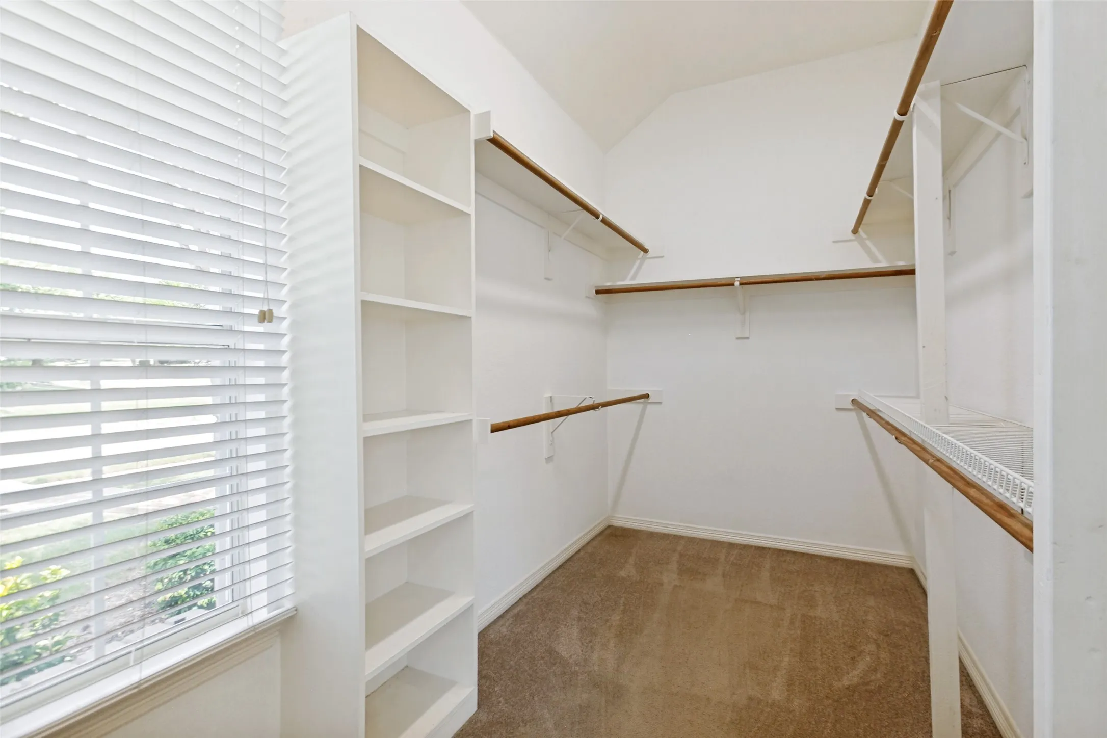 Large primary walk in closet