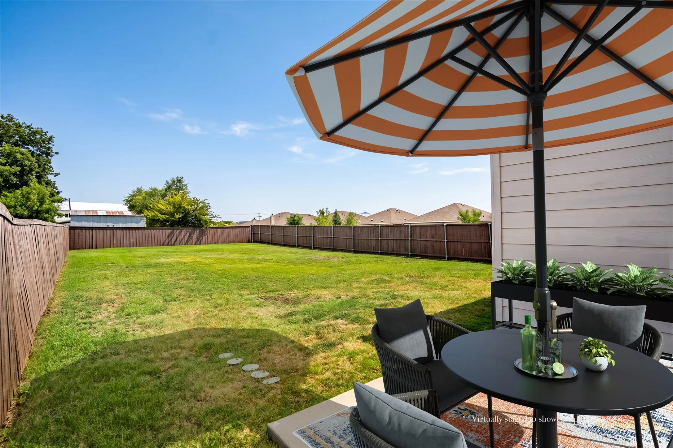 Virtually staged to showcase possibilities.