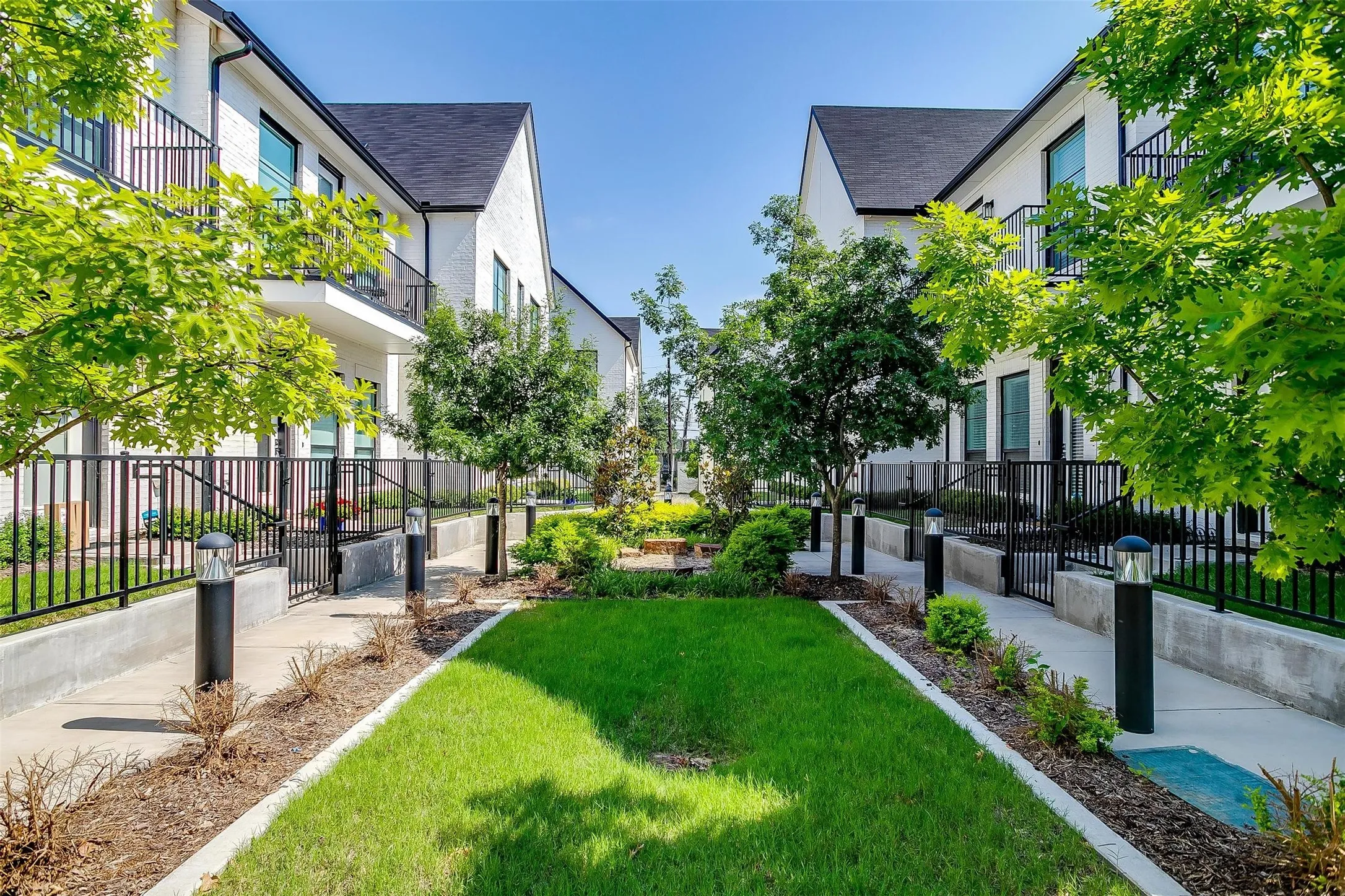Surrounding community with a balcony and a residential view