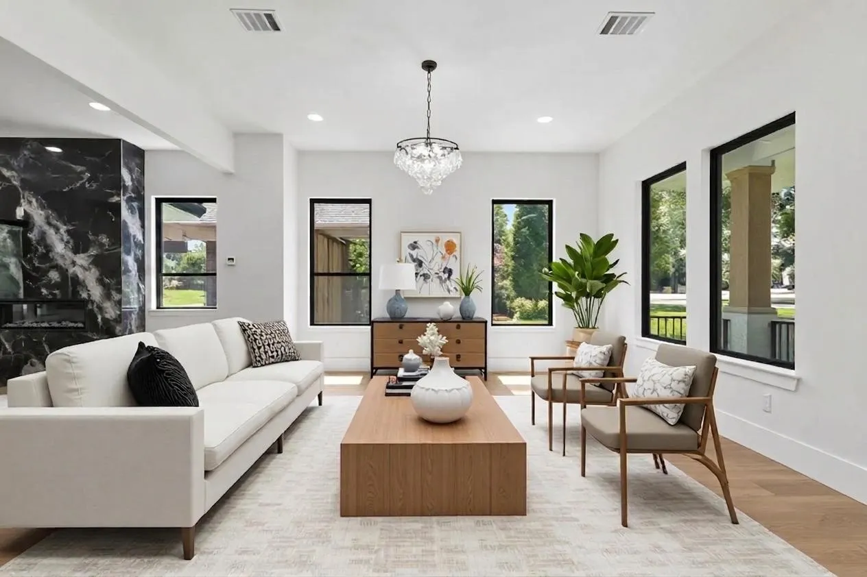 Digitally Staged as  Living Area.