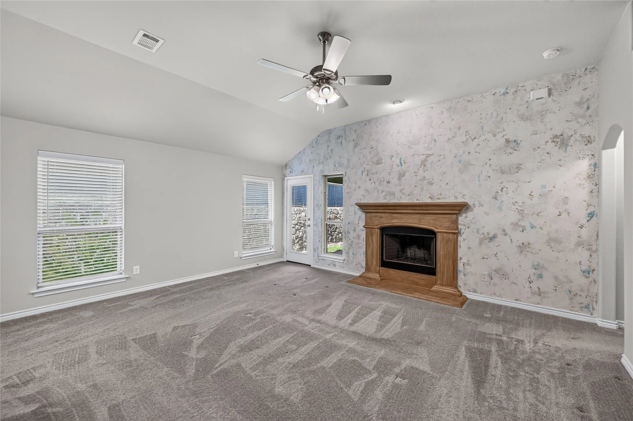 Super Spacious Living with Fireplace!