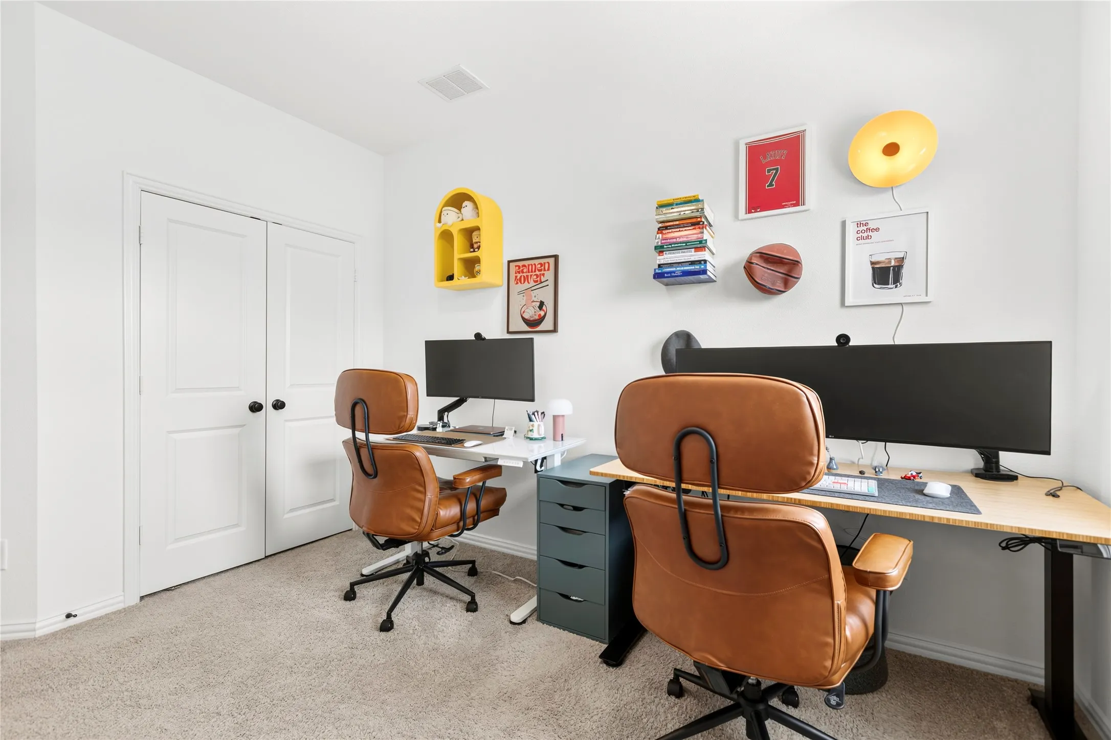 Bedroom currently used an an office.