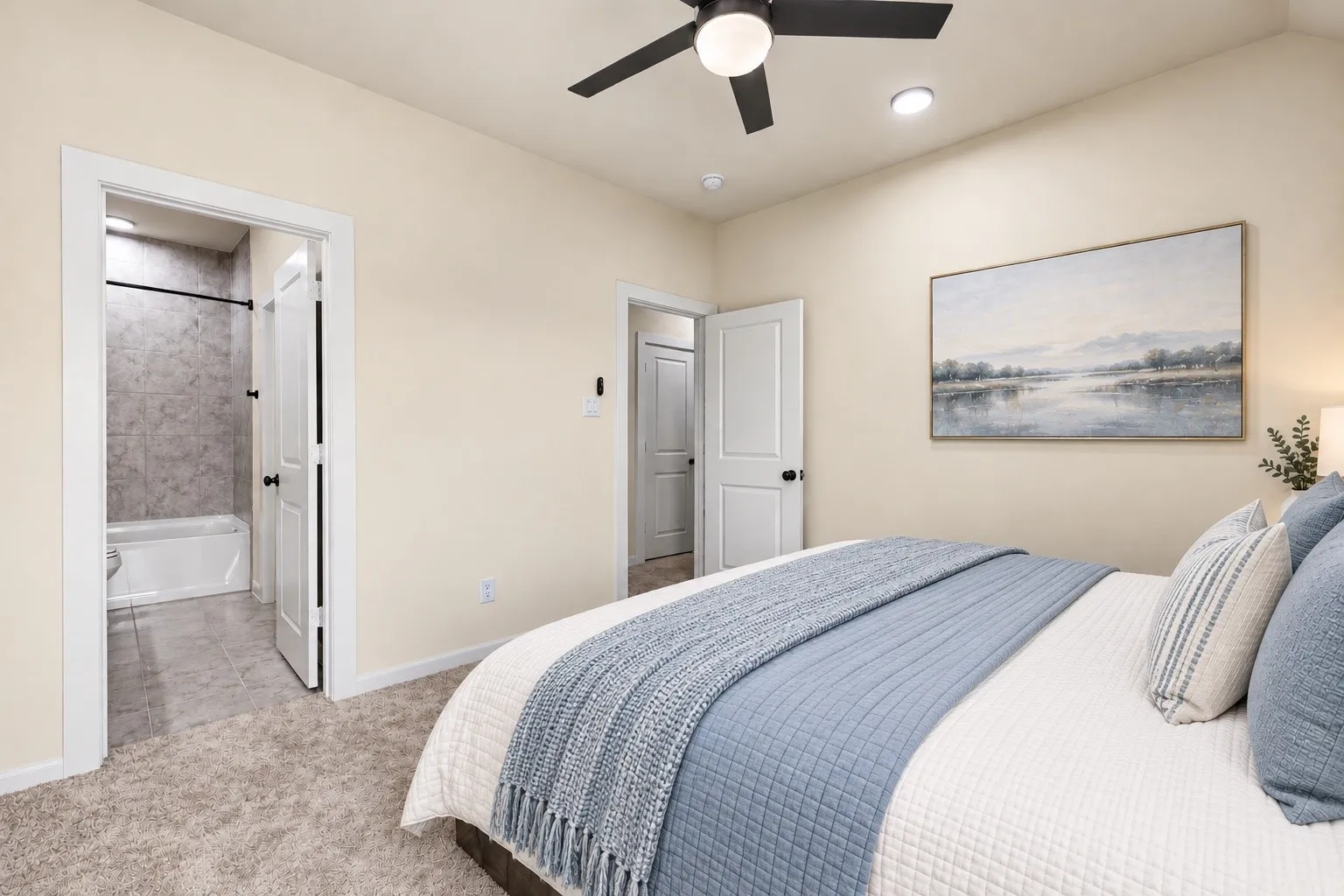 Upstairs bedroom 3 with ensuite bath