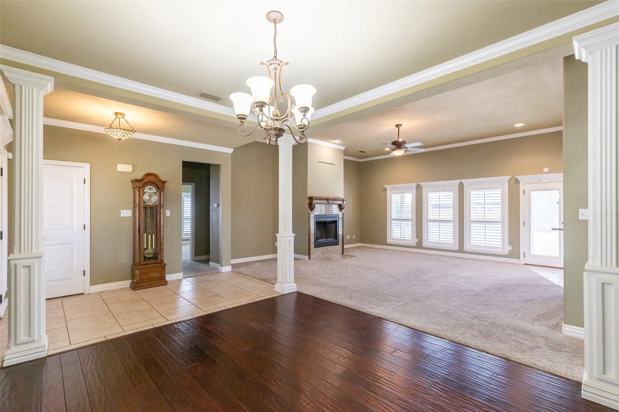 Formal dining room and living room