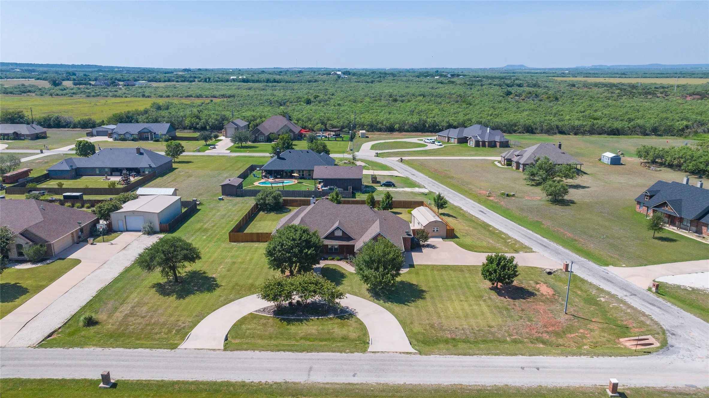 .819 acre on corner lot